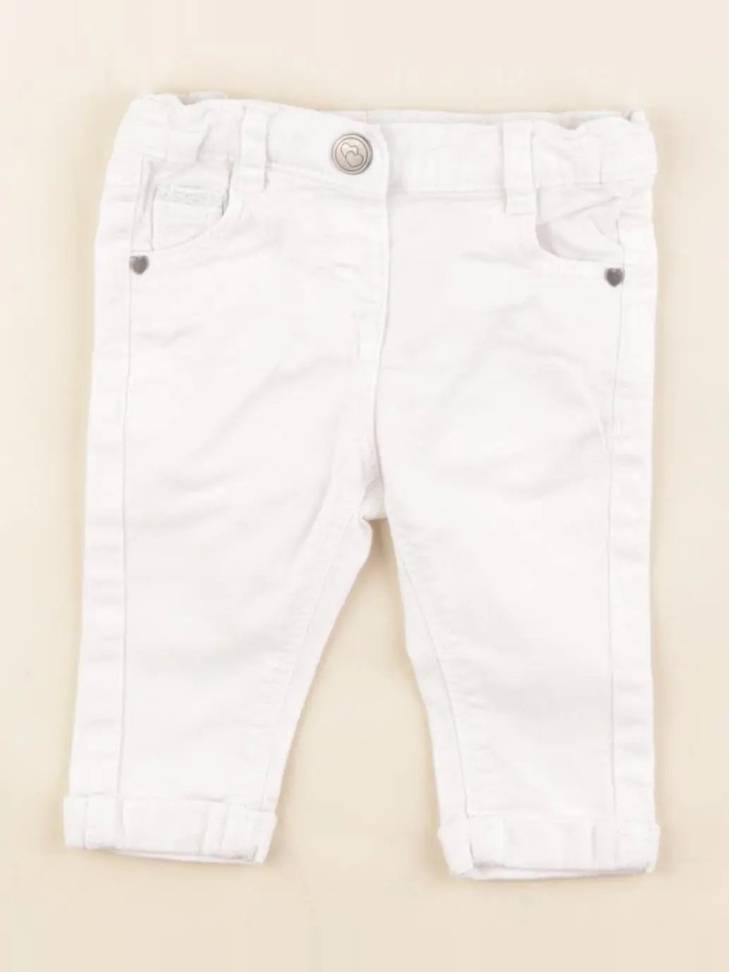 Tape à l'oeil - pantalon blanc - 3 mois