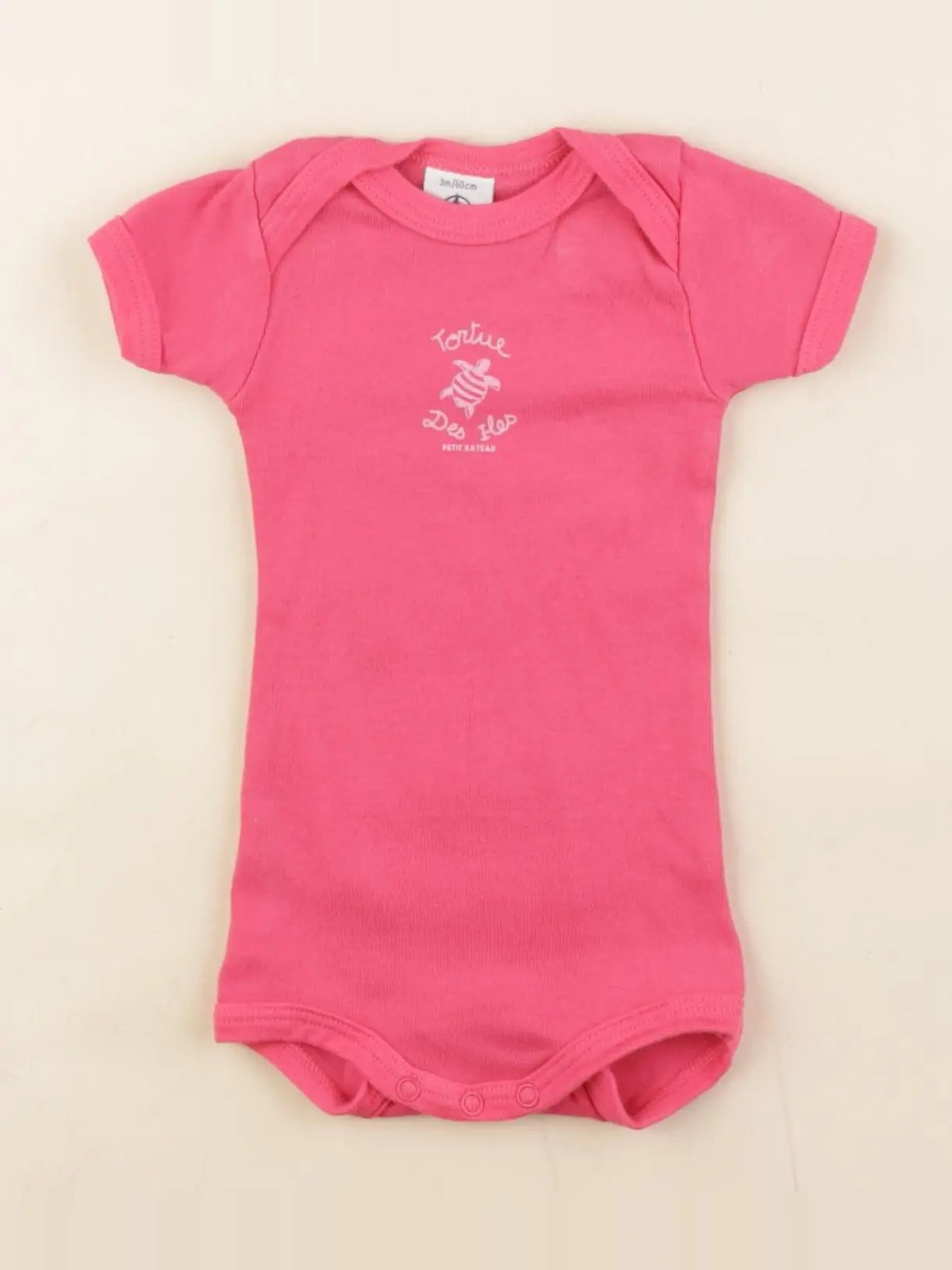 Petit Bateau - body rose - 3 mois