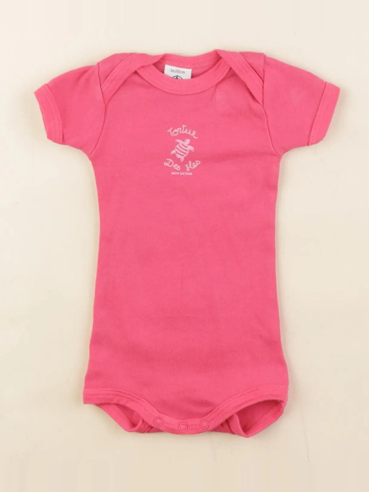 Petit Bateau - body rose - 3 mois