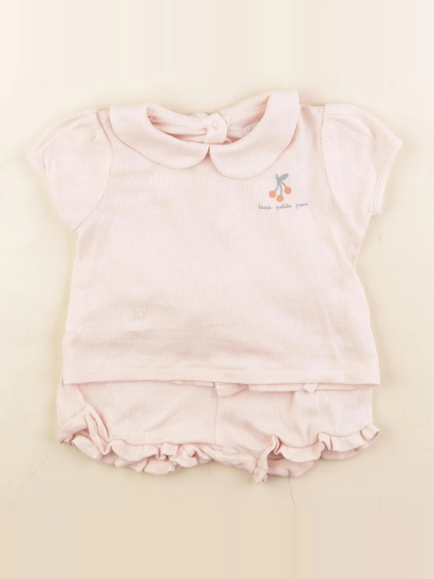 Vertbaudet - pyjama coton rose - 18 mois