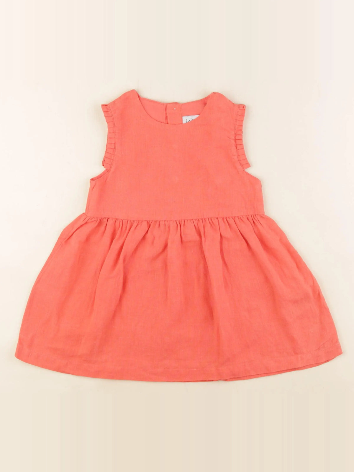 Petit Bateau - robe orange - 24 mois