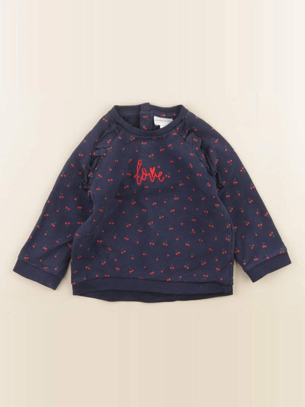 Vertbaudet - sweat bleu - 18 mois