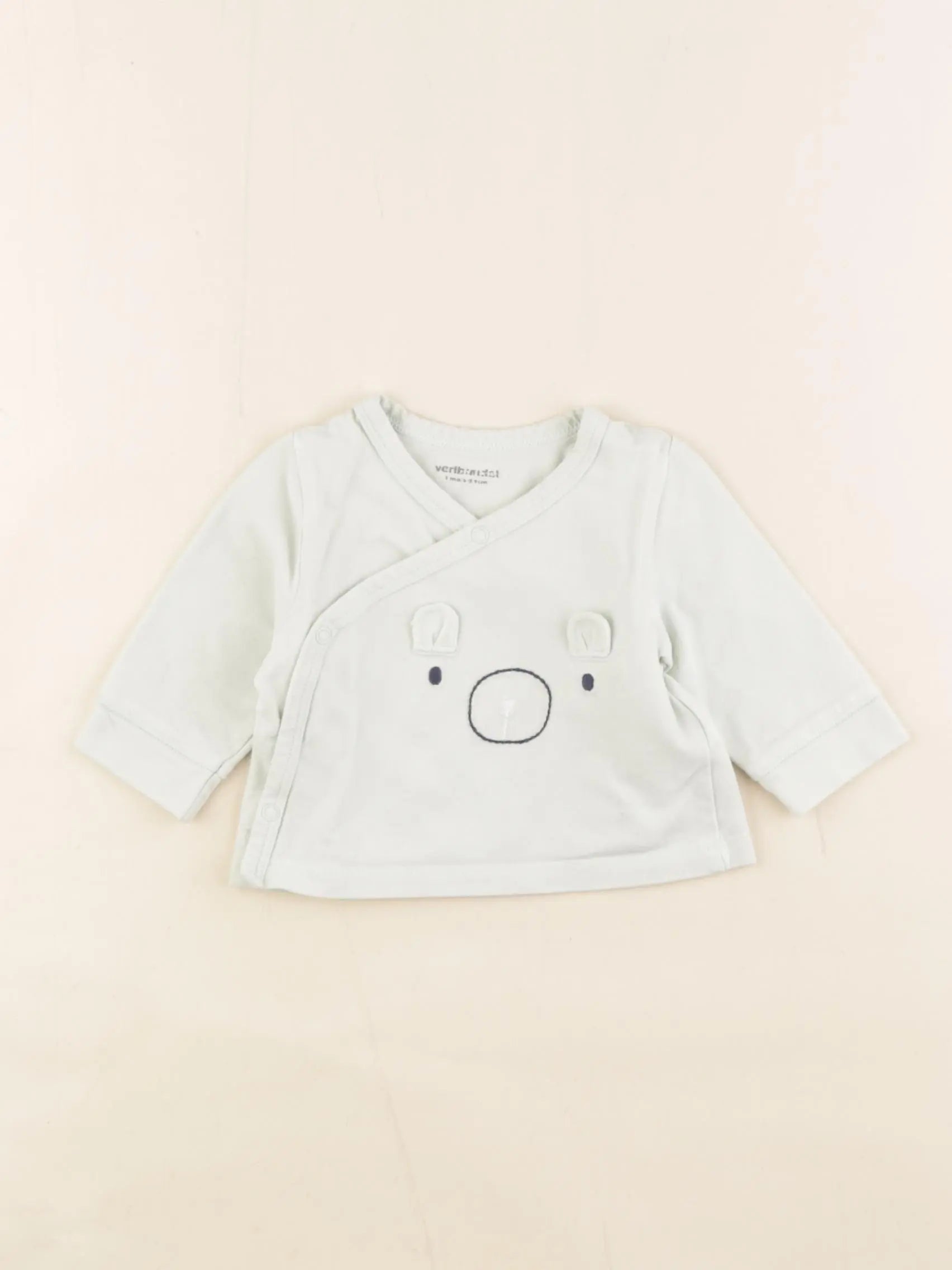 Vertbaudet - tee-shirt vert - 1 mois