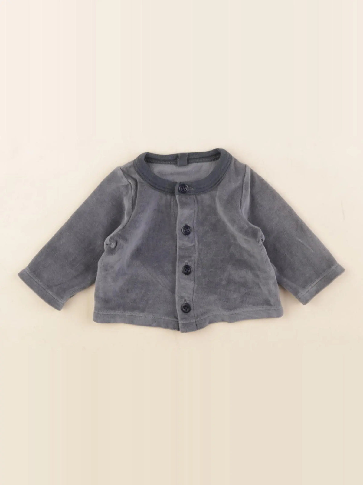 Petit Bateau - sweat gris - 1 mois