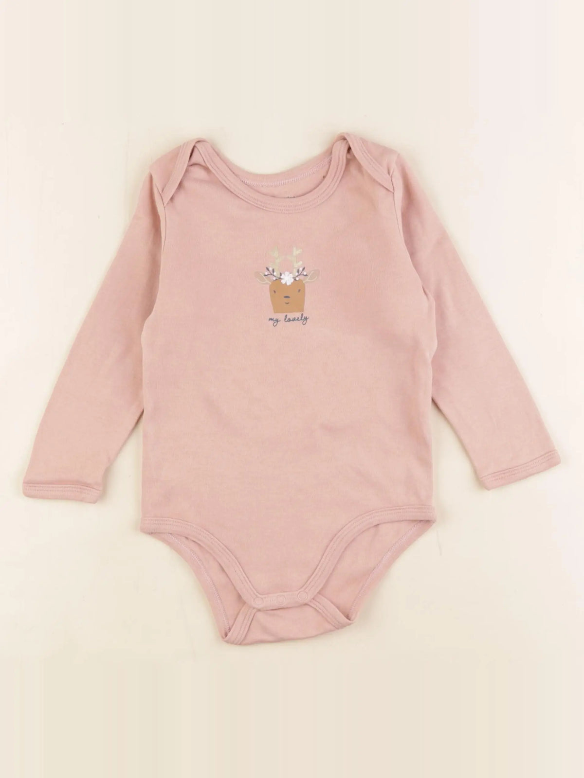 Vertbaudet - body rose - 24 mois