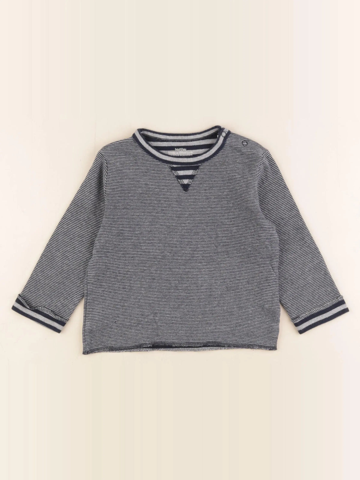 Boutchou - tee-shirt bleu, gris - 36 mois