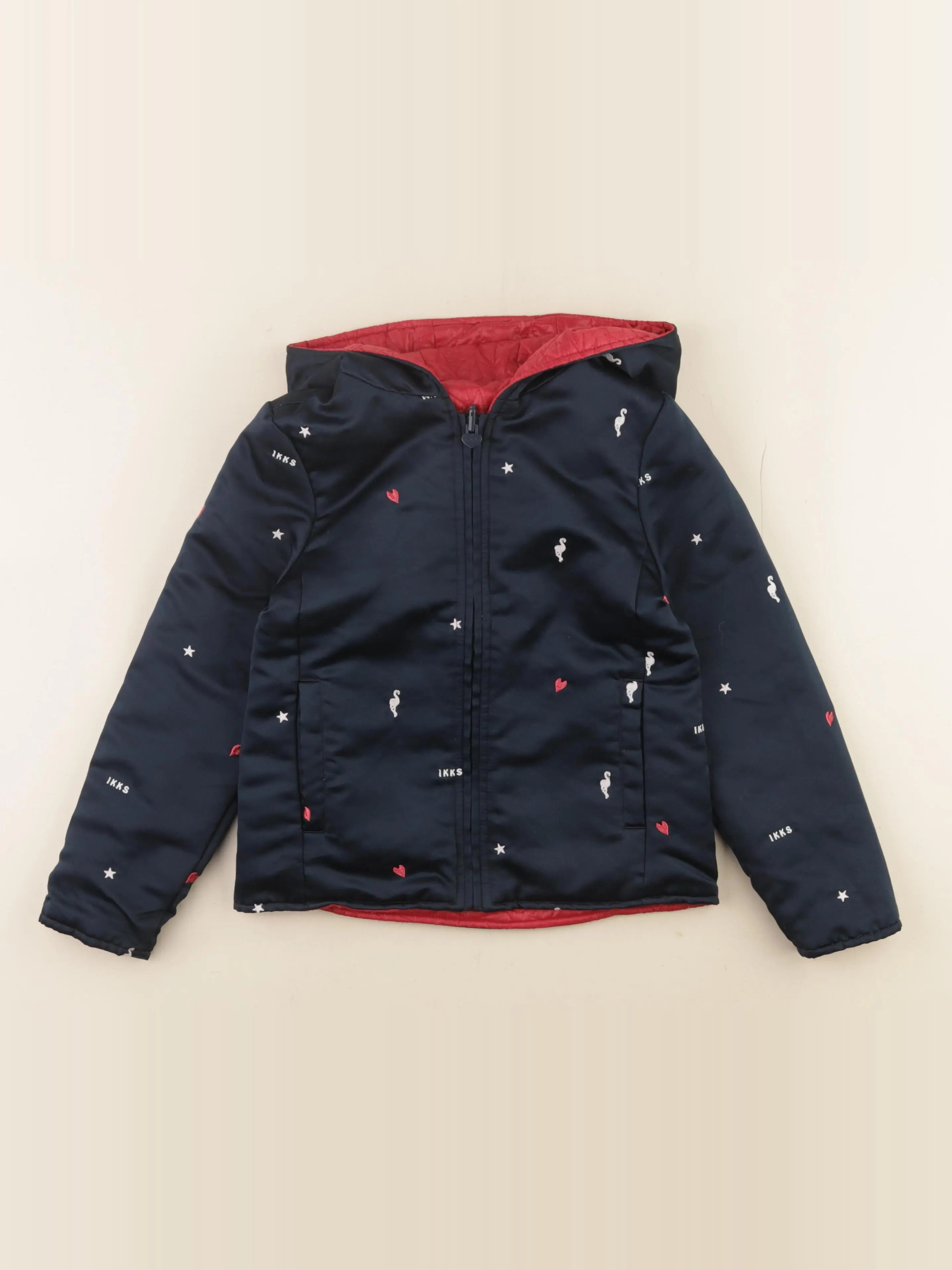 IKKS - veste bleu, rouge - 6 ans