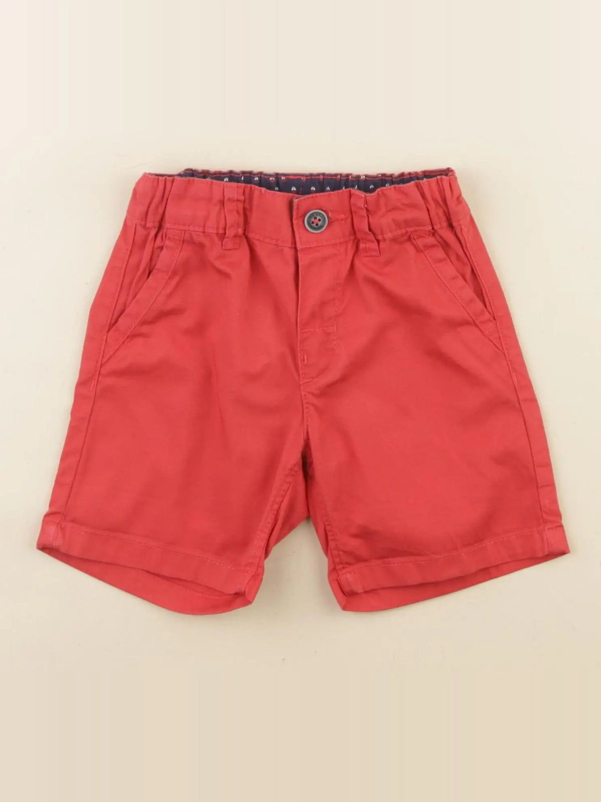 H&M - short rouge - 6/9 mois