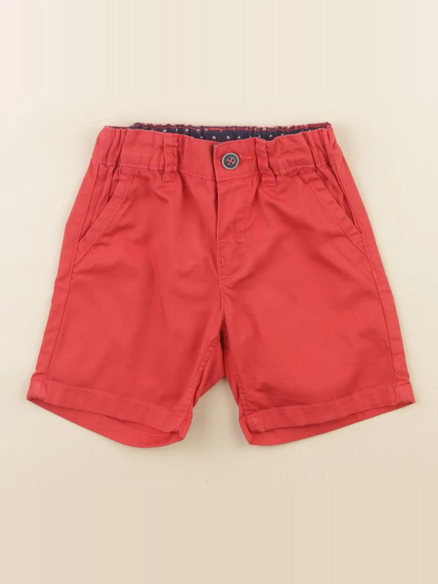 H&M - short rouge - 6/9 mois