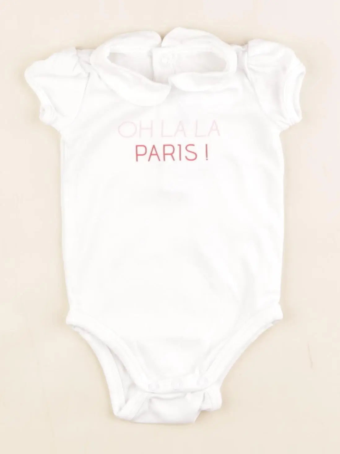 Jacadi - body à col blanc - 1 mois