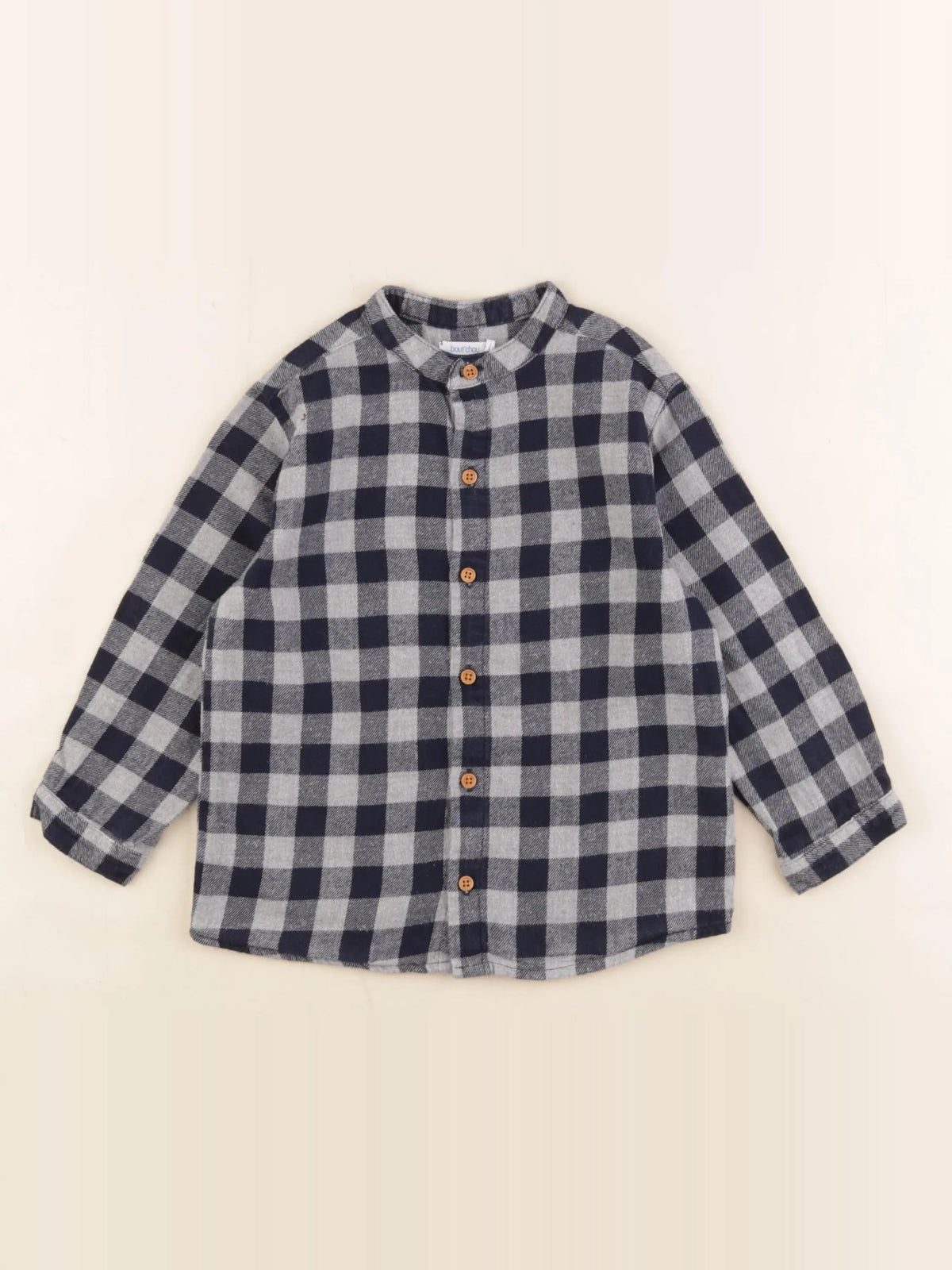 Boutchou - chemise gris, bleu - 36 mois