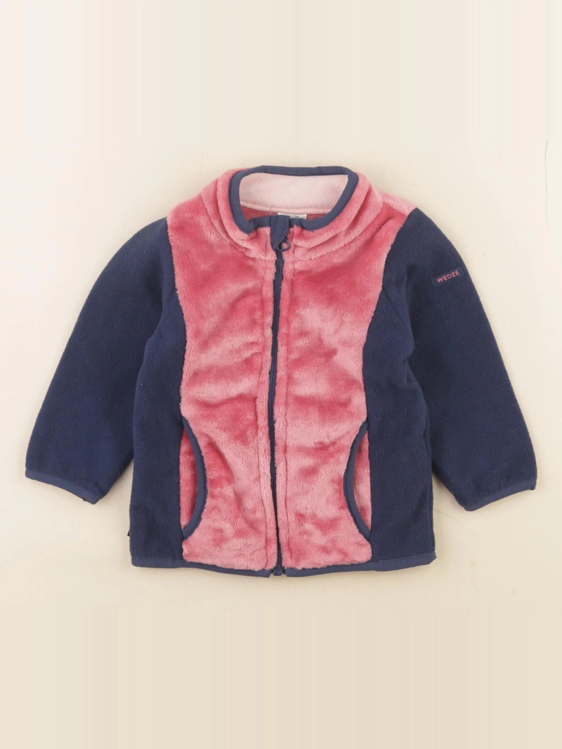 Decathlon ski - polaire rose, bleu - 18 mois