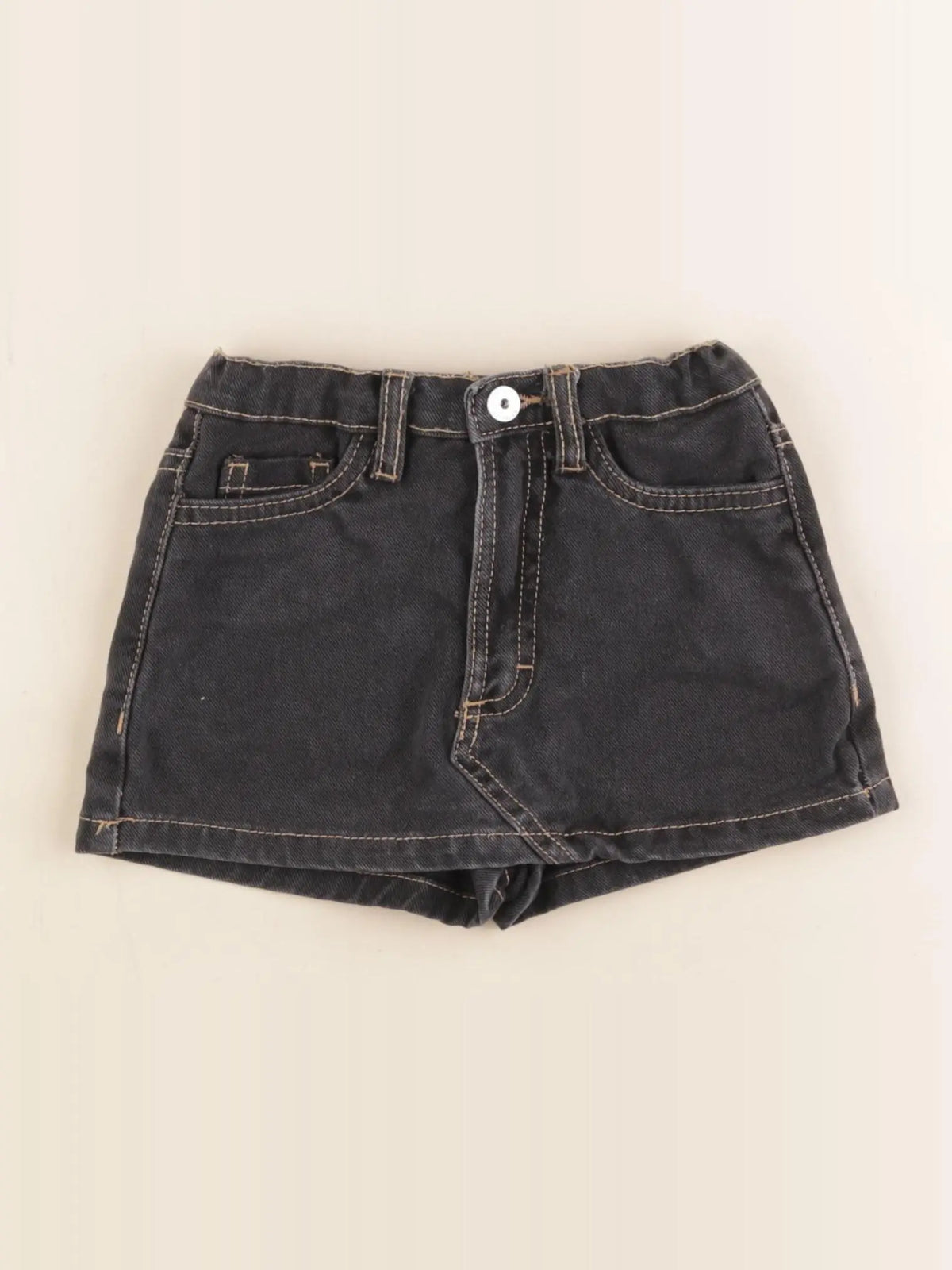 Vertbaudet - jupe short gris - 3 ans