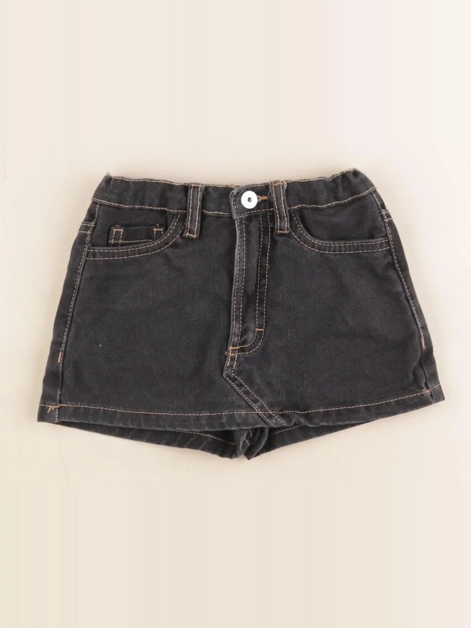 Vertbaudet - jupe short gris - 3 ans