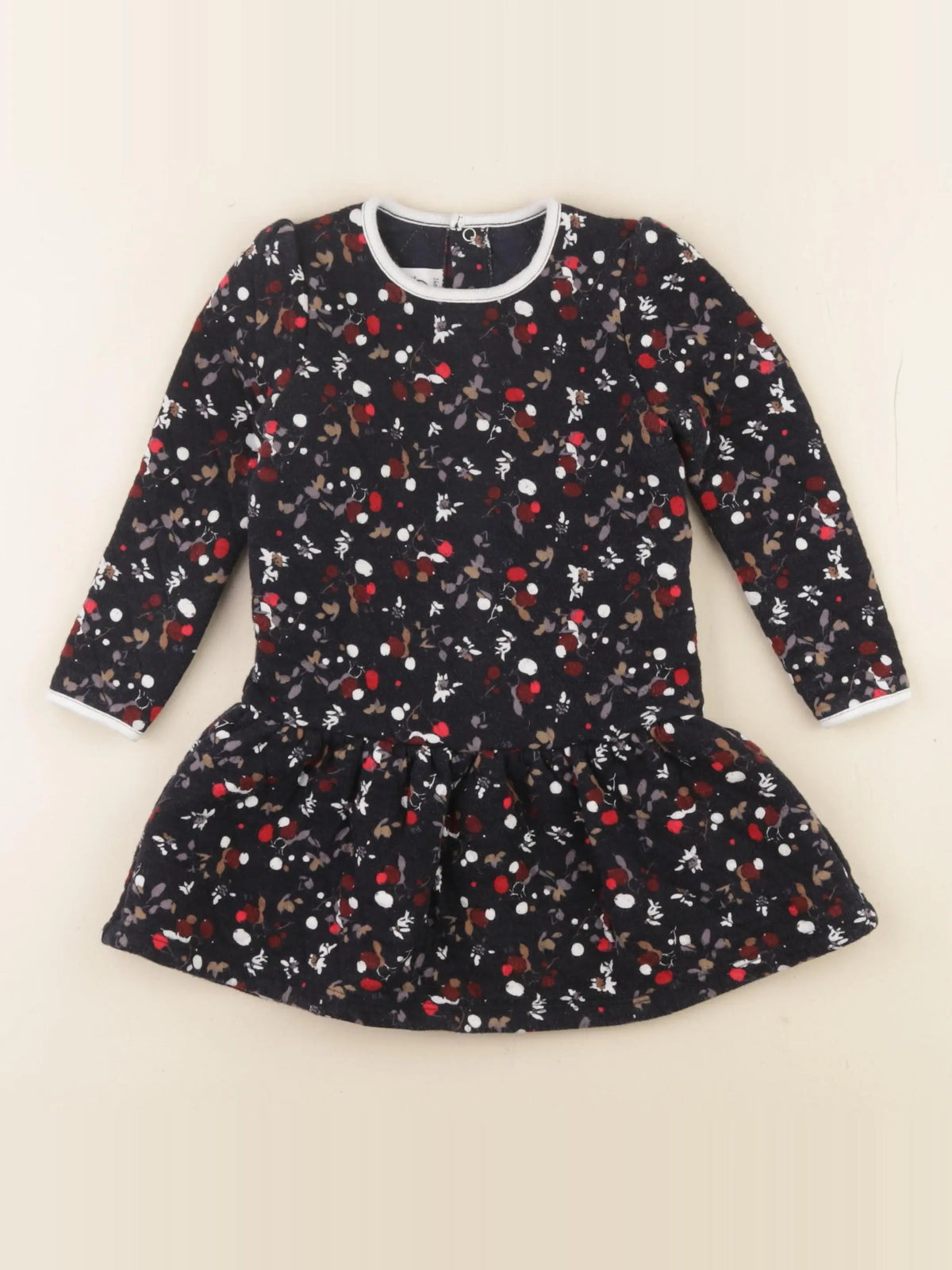 Petit Bateau - robe bleu - 24 mois