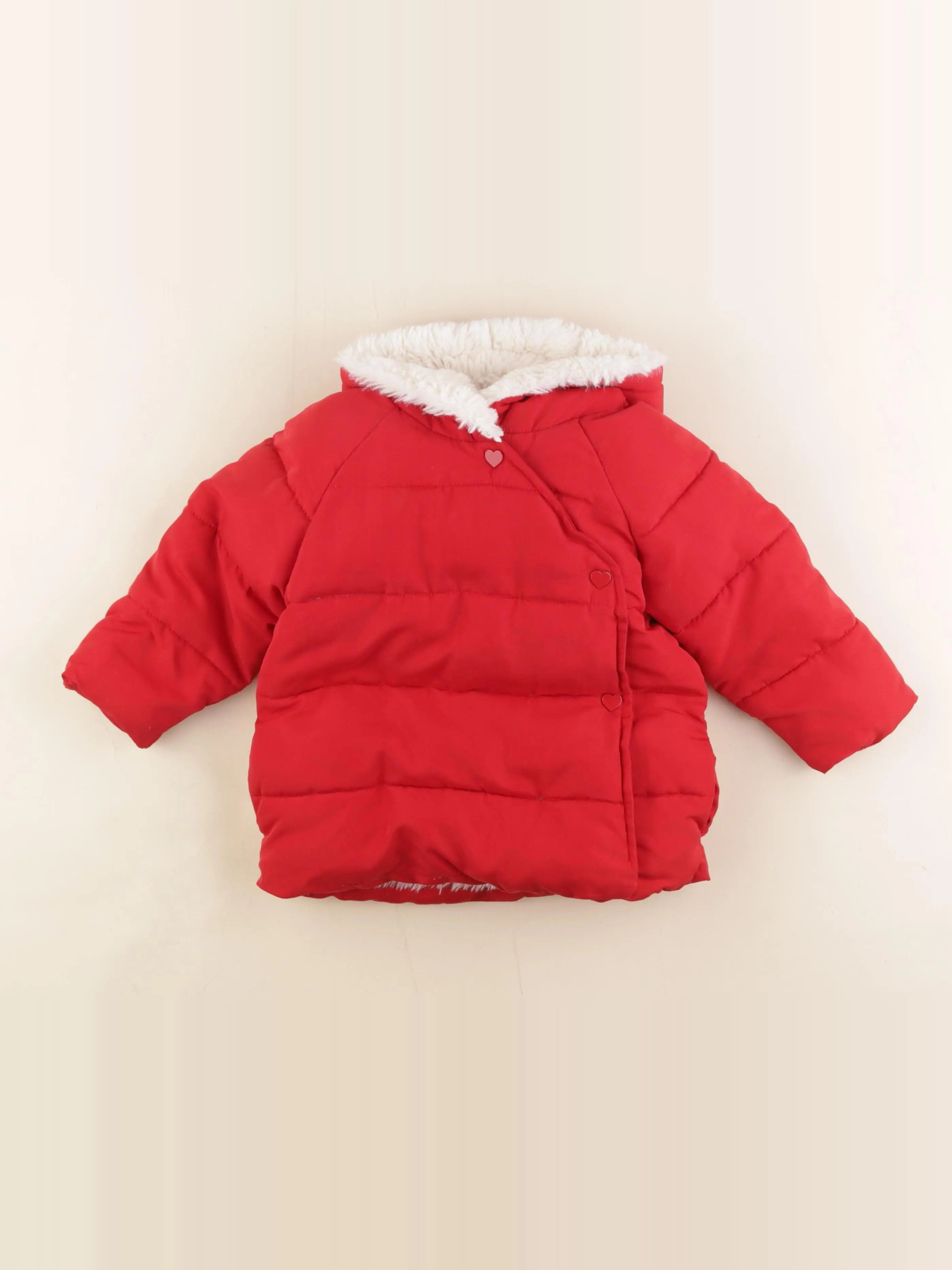 Vertbaudet - doudoune rouge - 2 ans