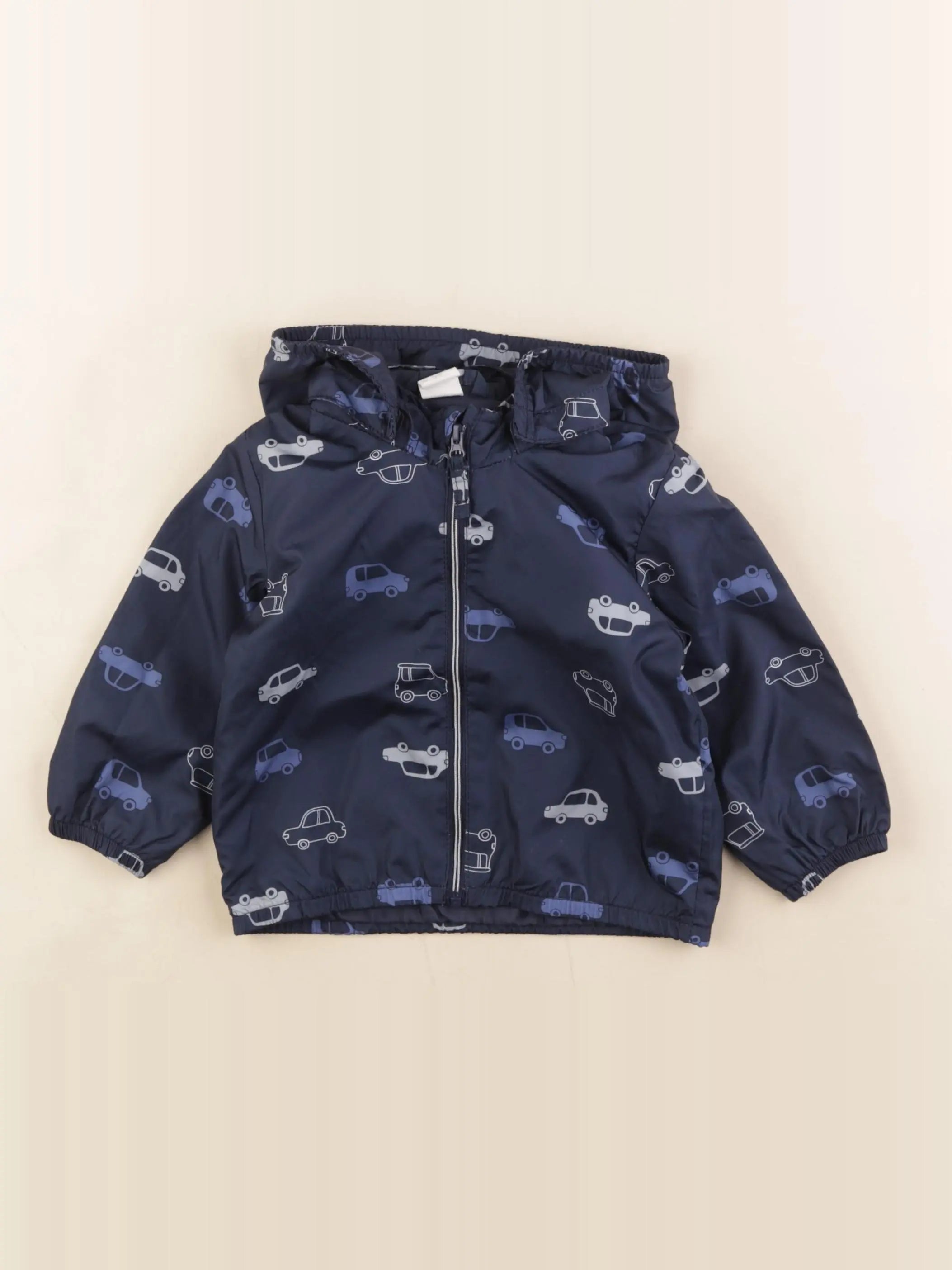 H&M - coupe-vent bleu - 6/9 mois