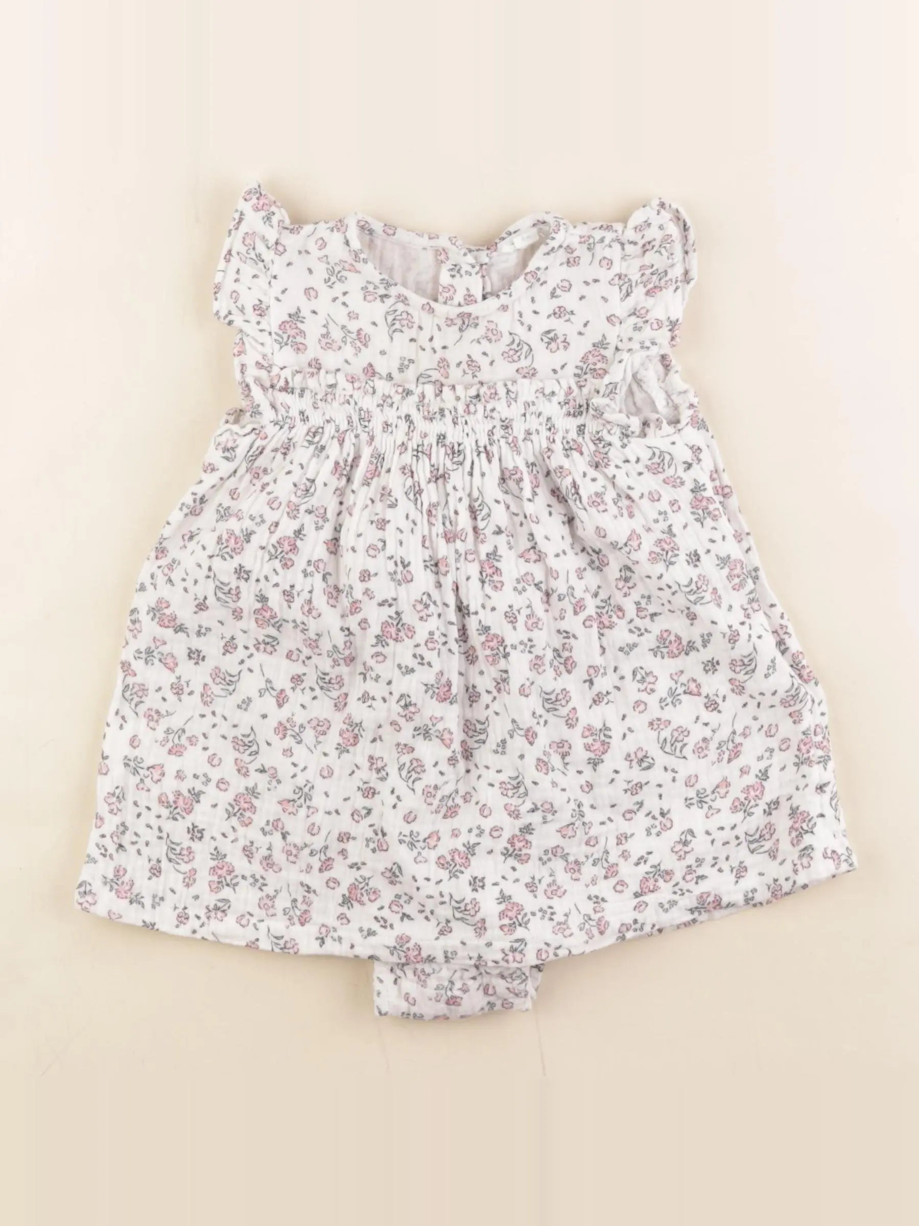 Vertbaudet - combinaison rose - 6 mois