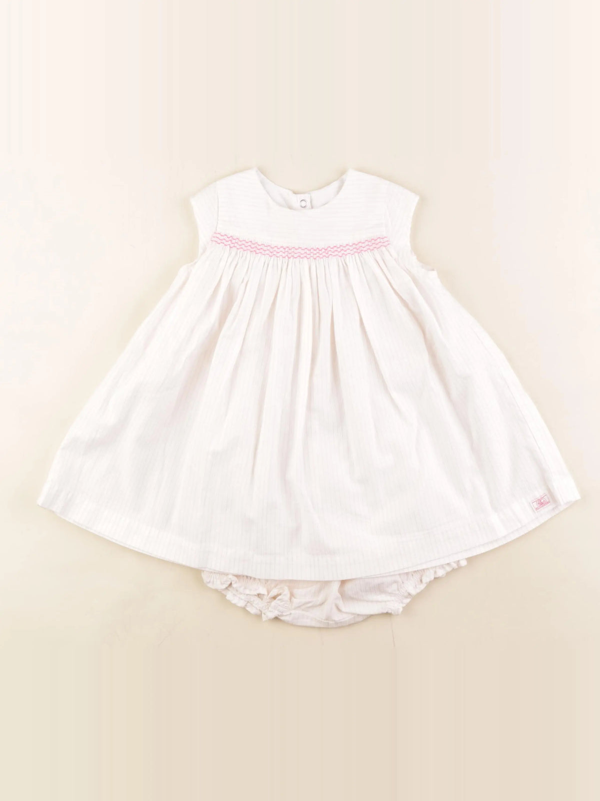 Petit Bateau - robe rose - 12 mois