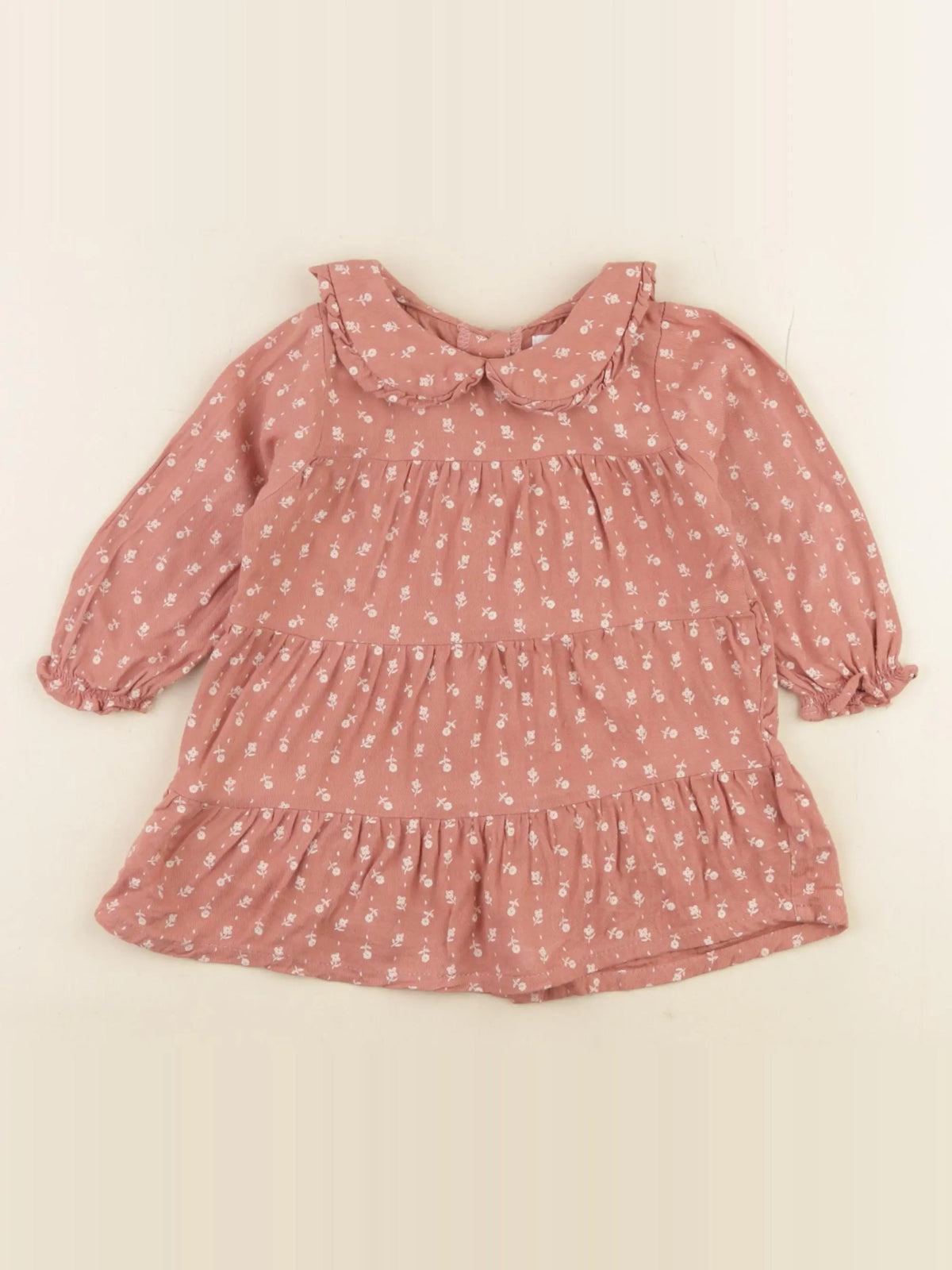 Vertbaudet - robe rose - 9 mois