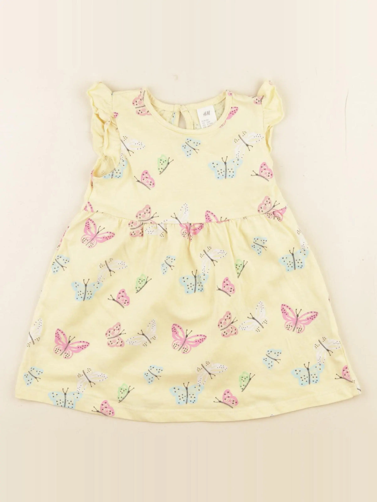H&M - robe jaune - 12 mois