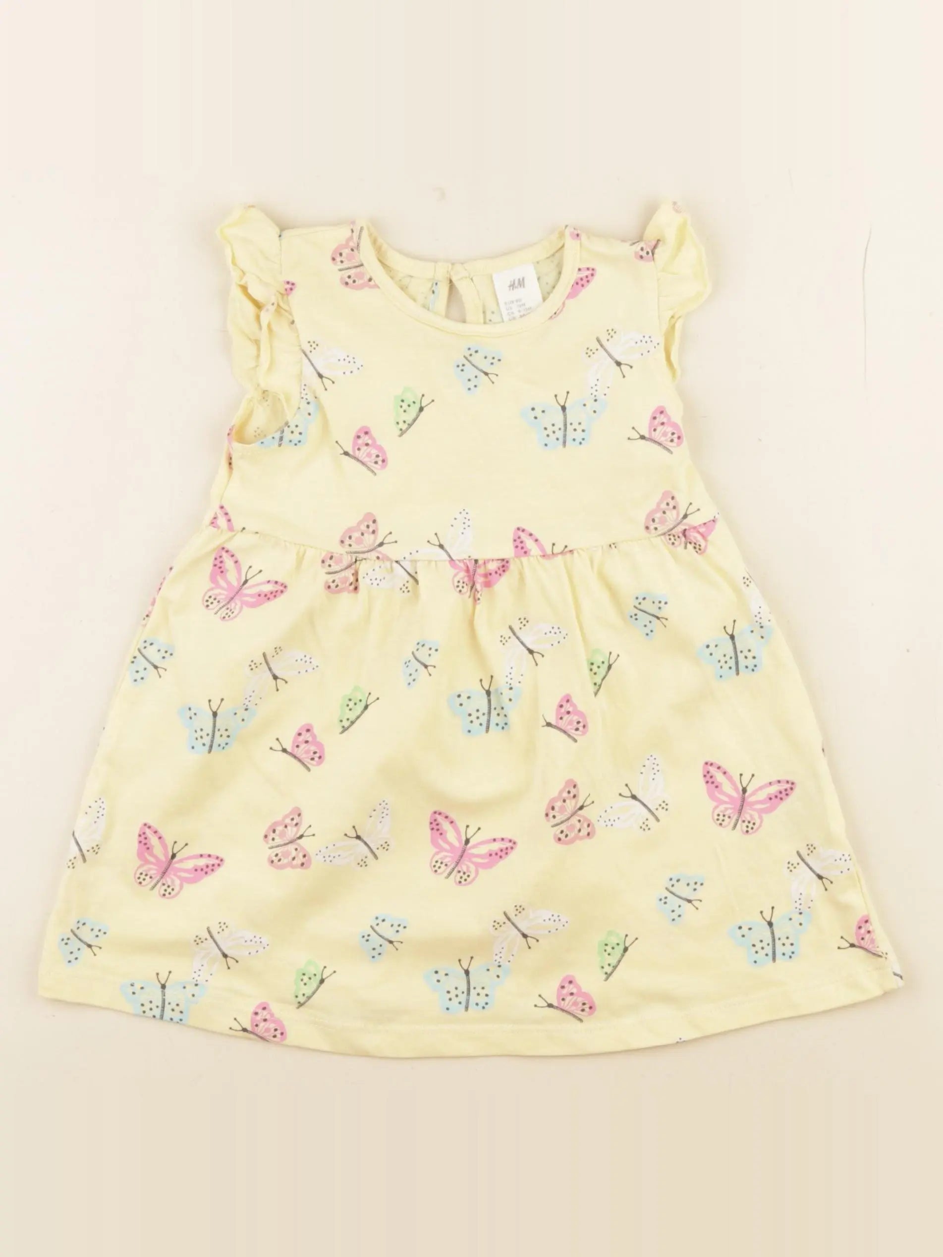 H&M - robe jaune - 12 mois
