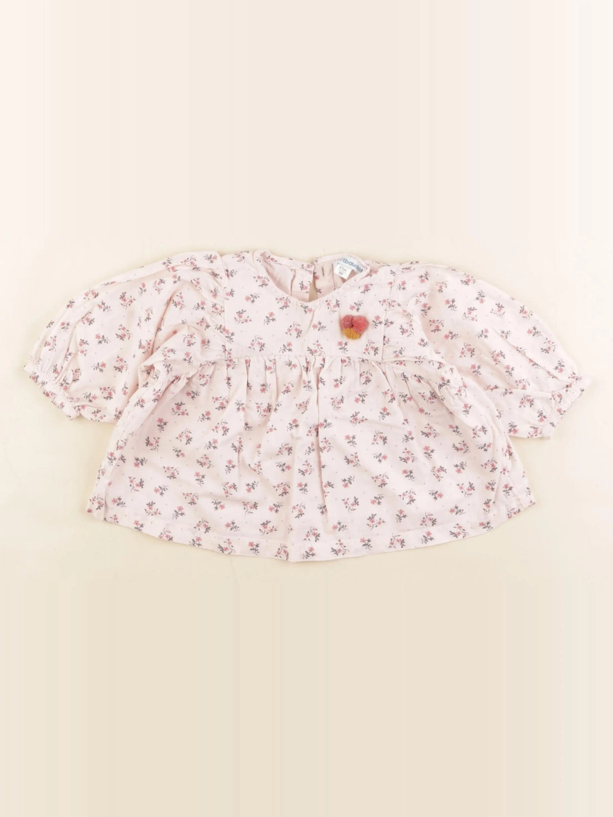 Vertbaudet - blouse rose - 6 mois