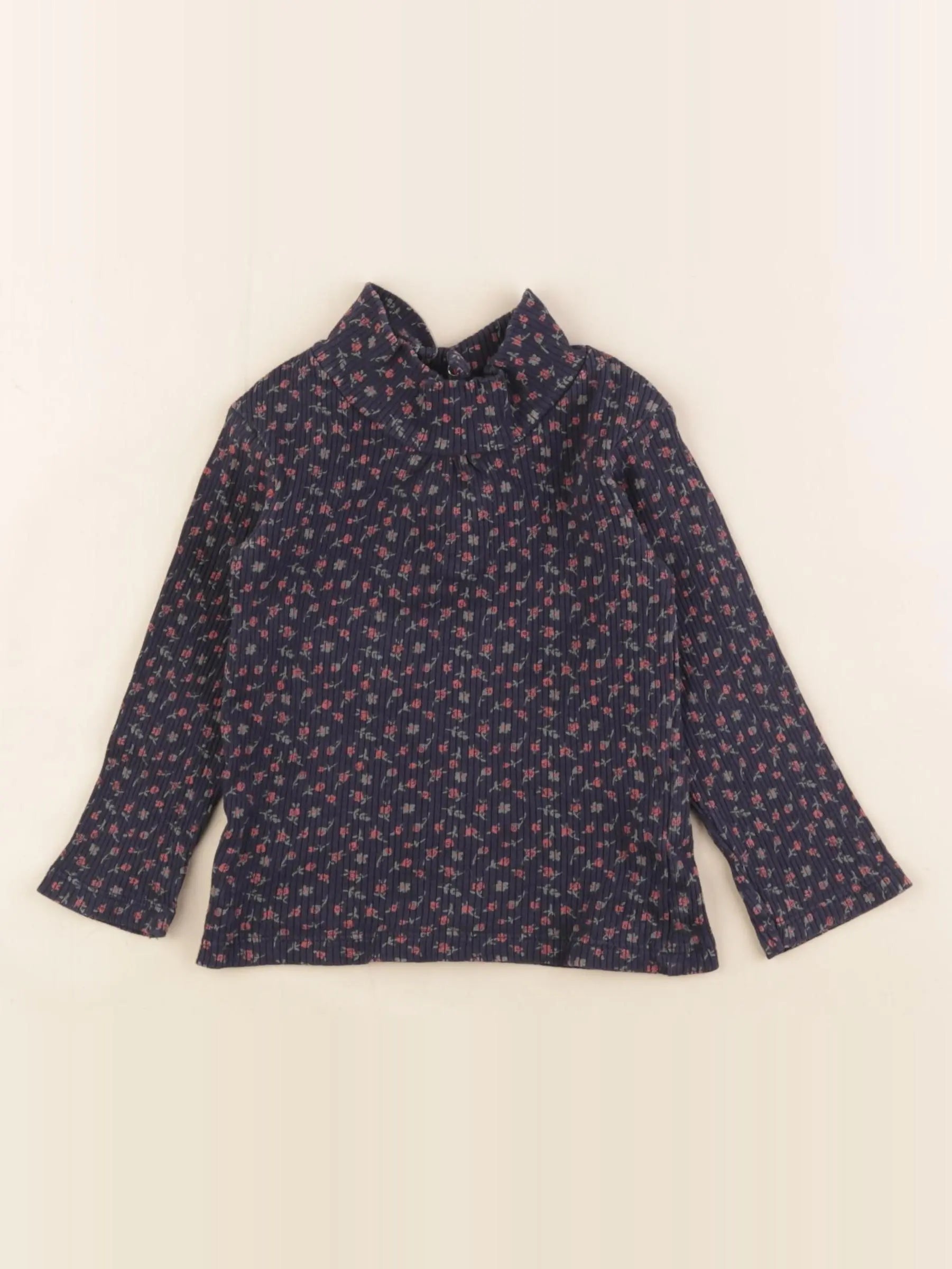 Vertbaudet - sous-pull bleu - 12 mois