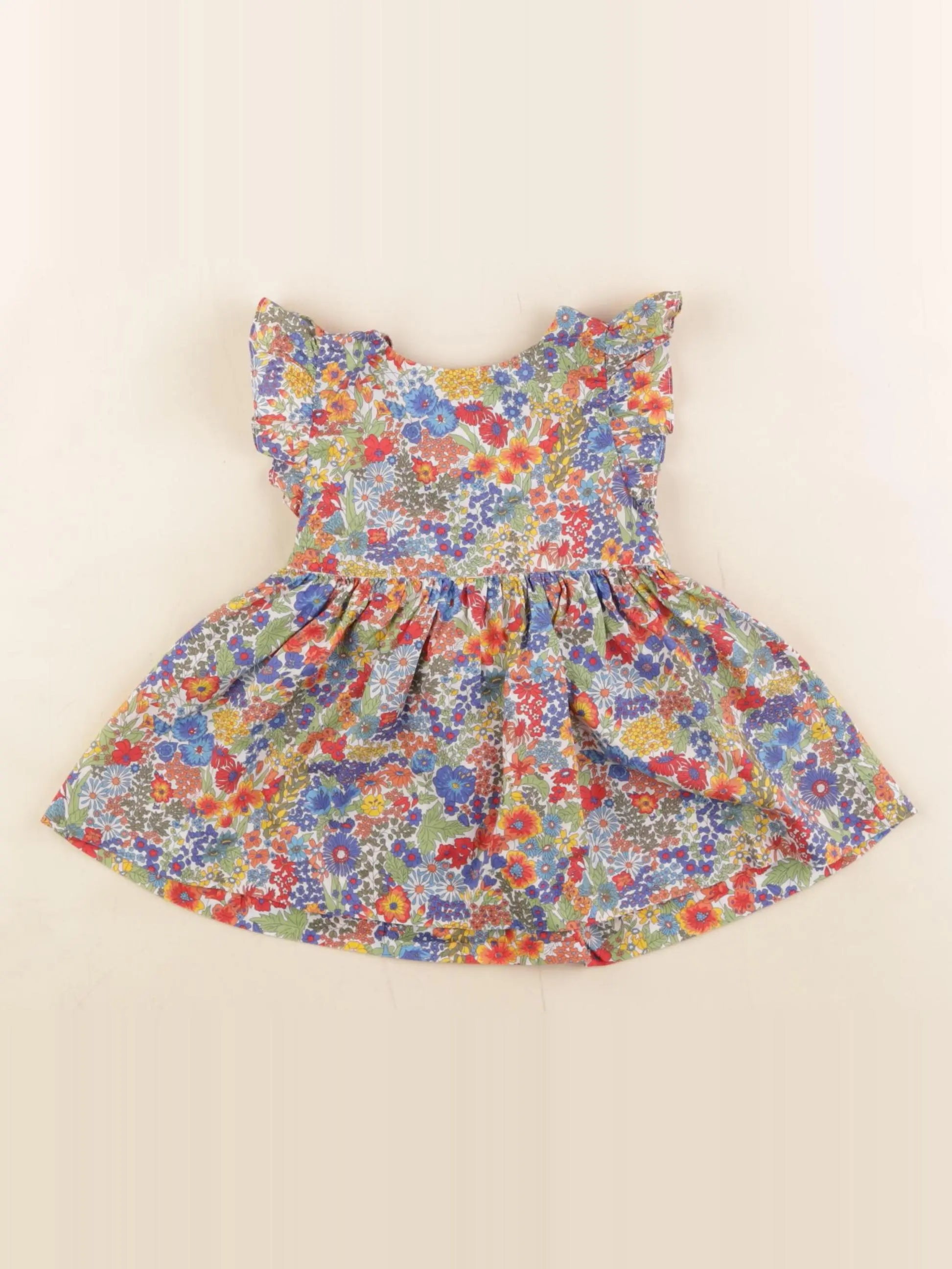 Jacadi - robe liberty multicolore - 6 mois