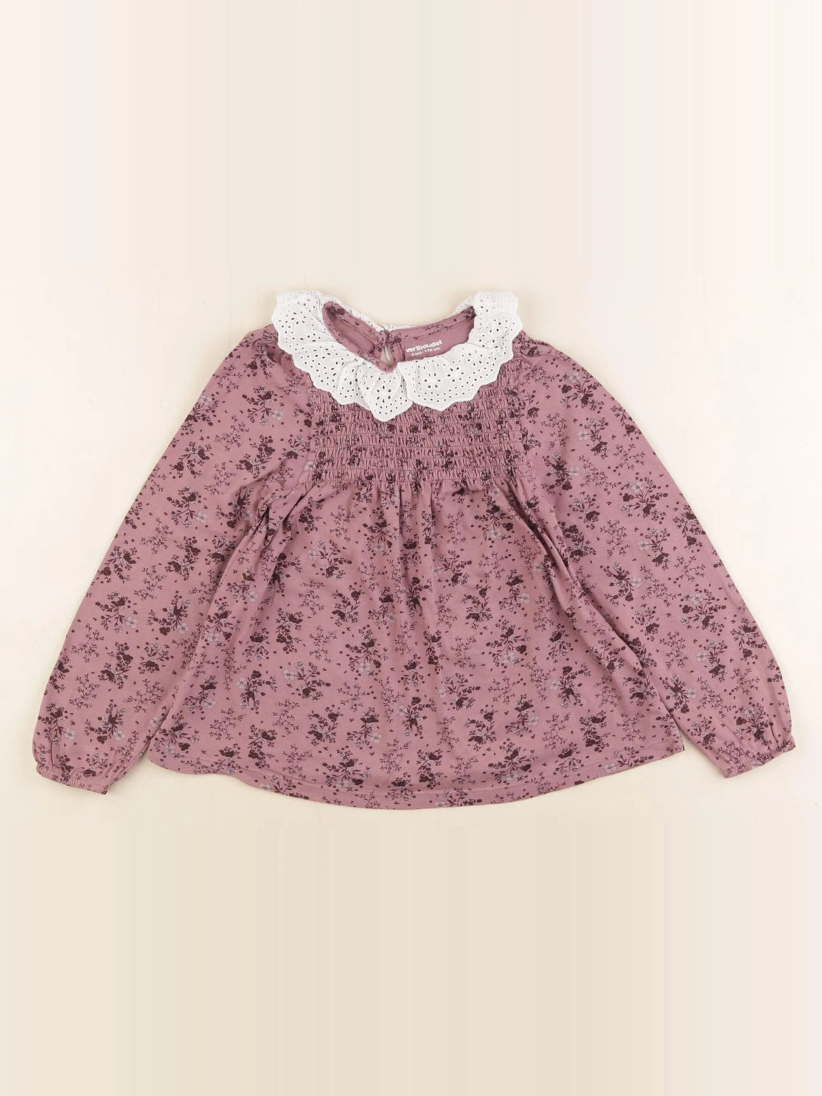 Vertbaudet - tee-shirt violet - 6 ans