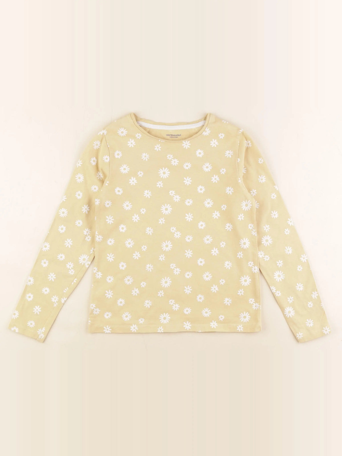 Vertbaudet - tee-shirt jaune - 8 ans