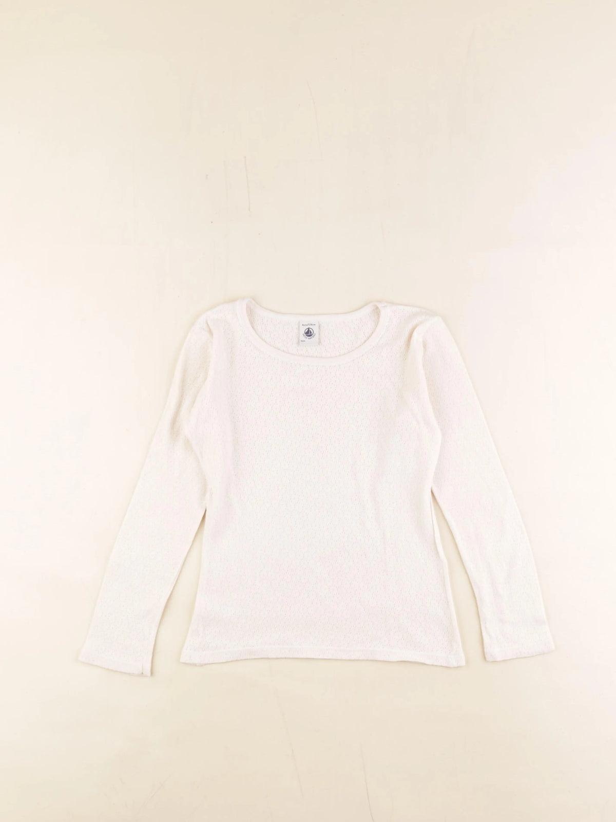 Petit Bateau - maillot de corps coton beige - 8 ans