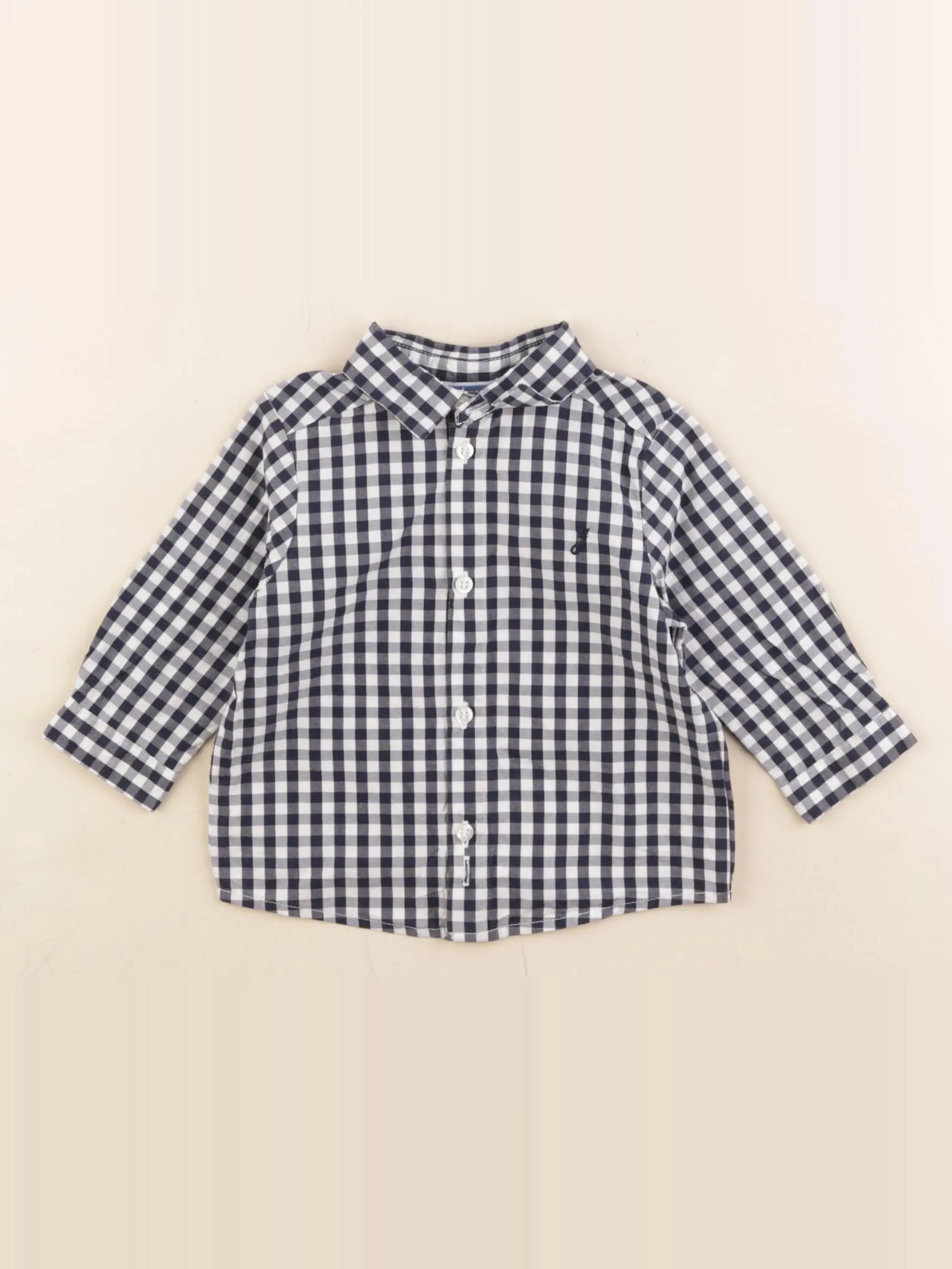 Jacadi - chemise bleu - 6 mois