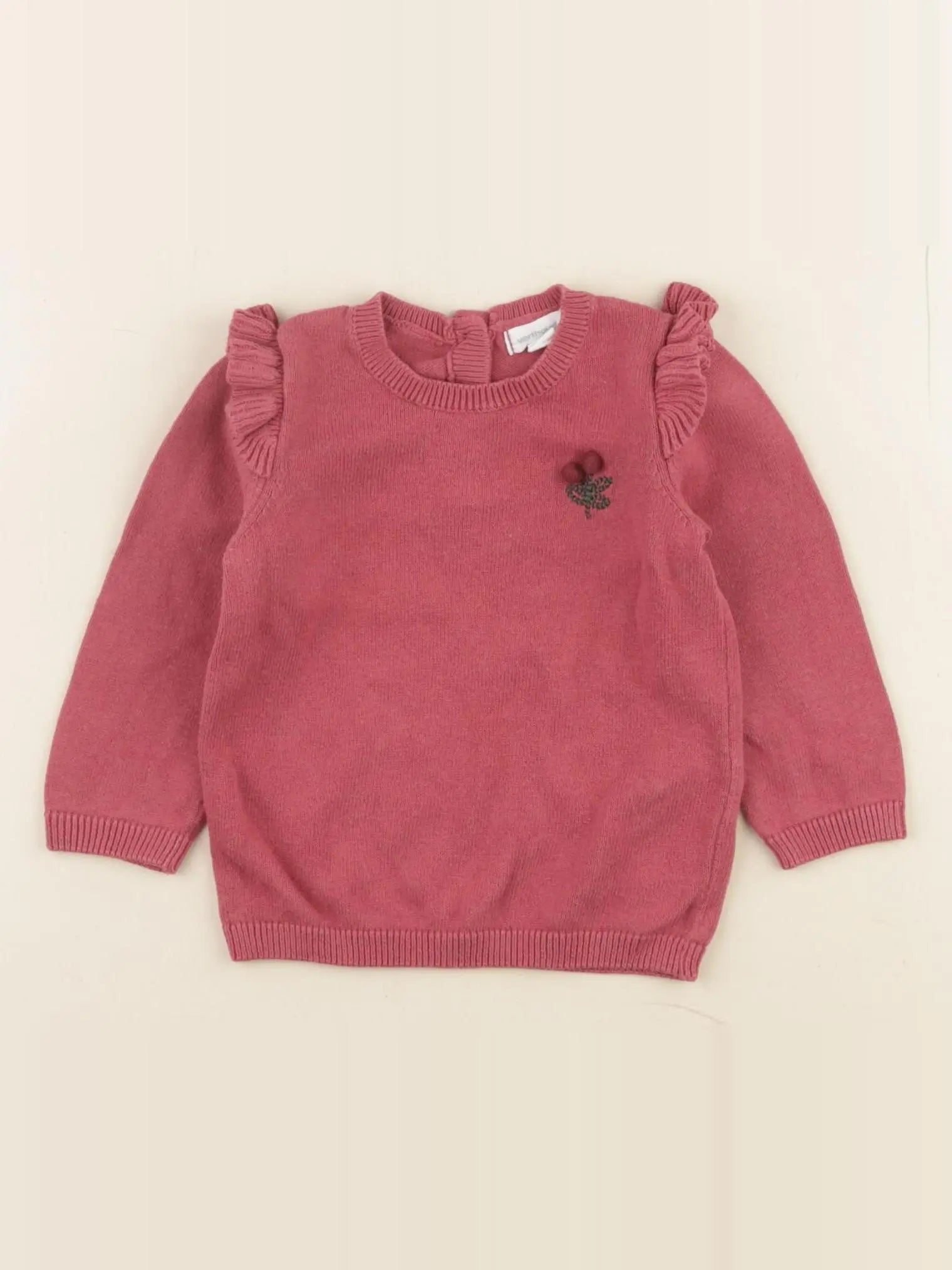 Vertbaudet - pull rose - 3 mois