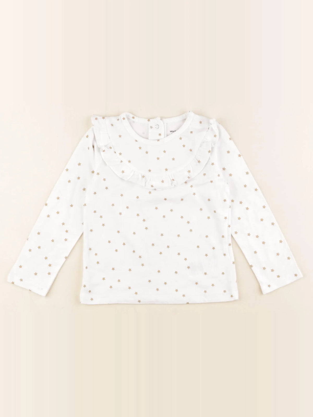 Vertbaudet - tee-shirt blanc, or - 24 mois