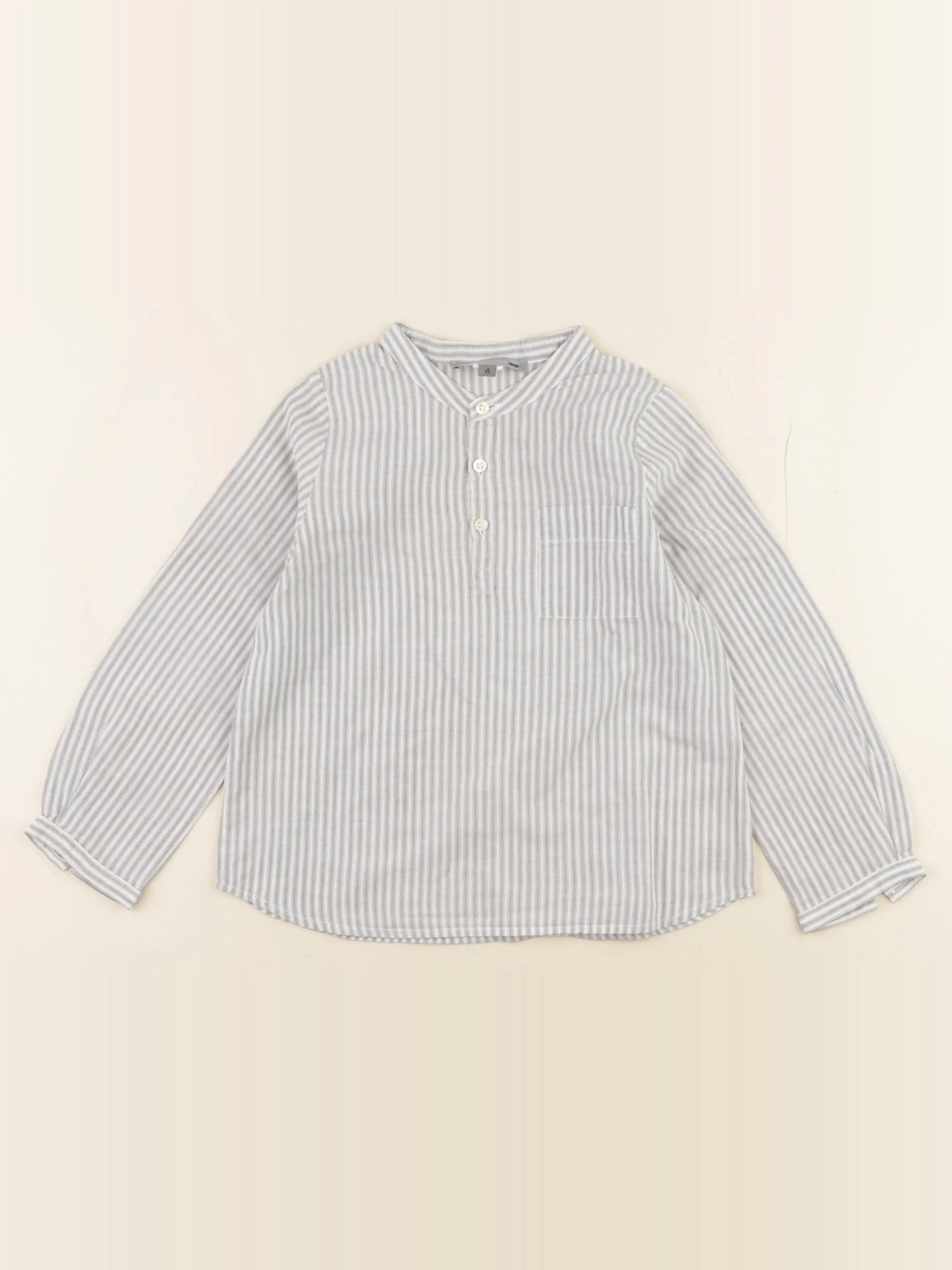 Bonpoint - chemise gris - 4 ans