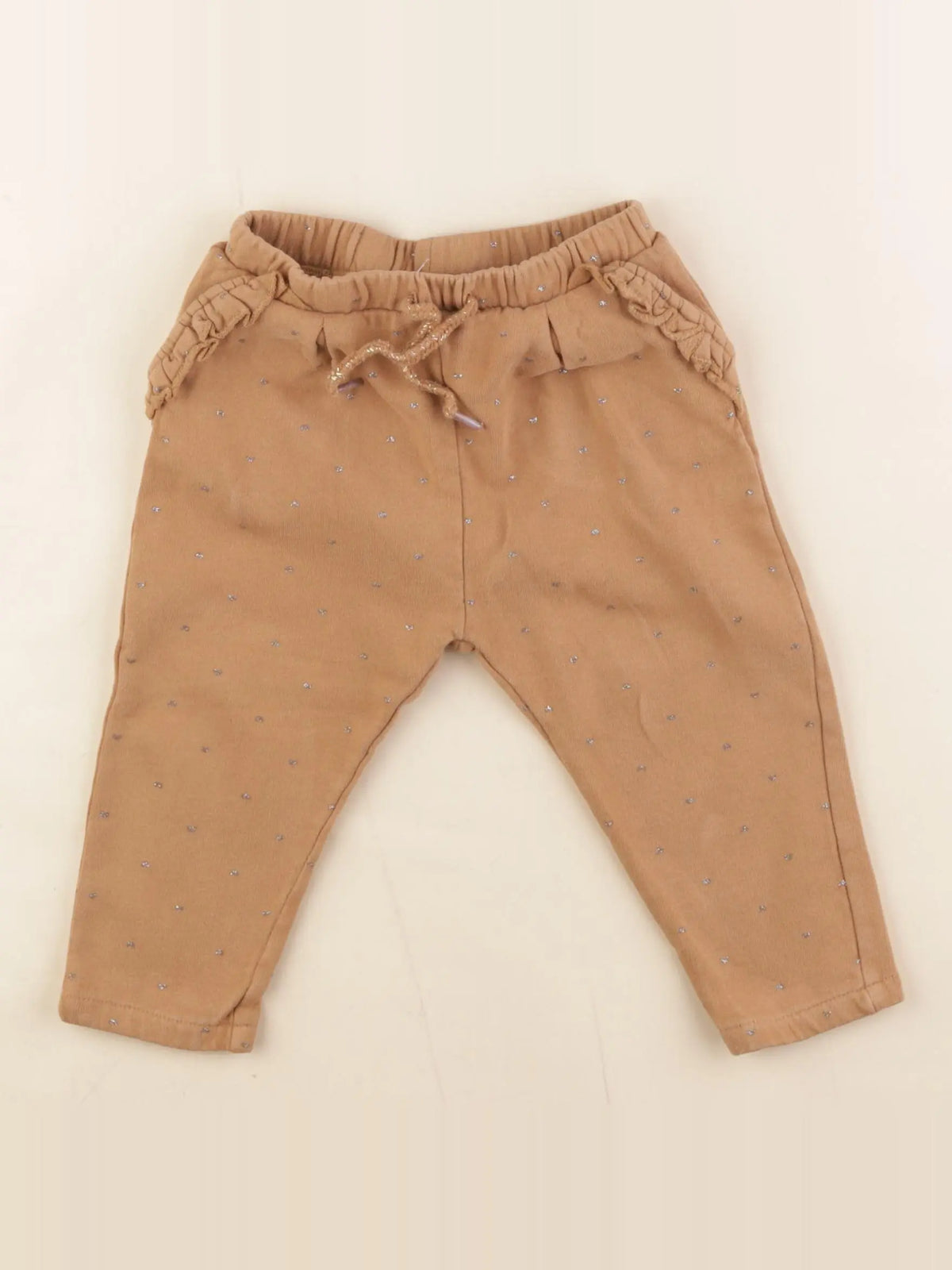 Vertbaudet - jogging marron, or - 18 mois