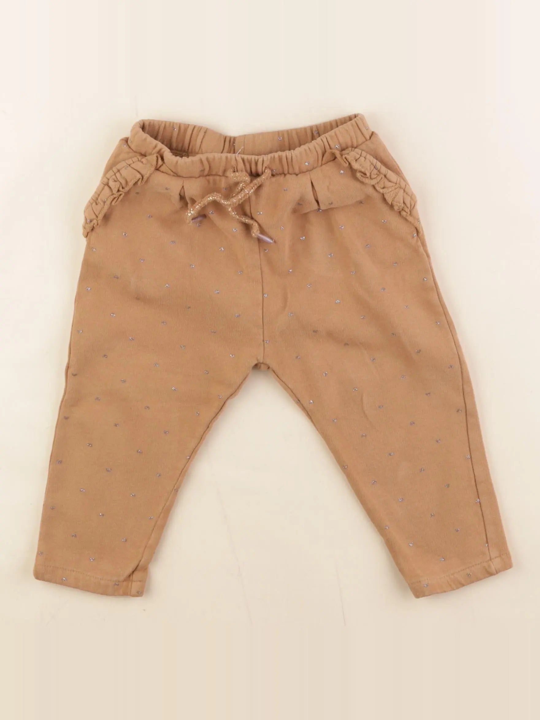 Vertbaudet - jogging marron, or - 18 mois