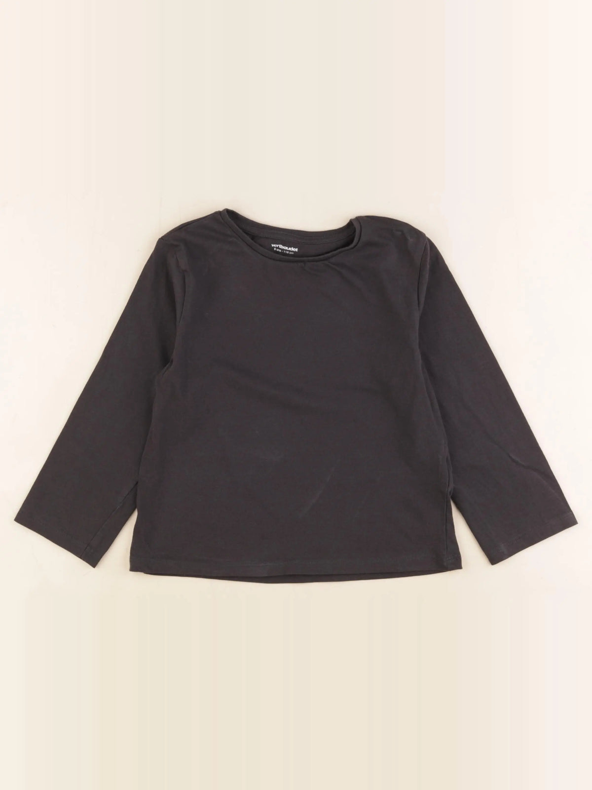 Vertbaudet - tee-shirt noir - 6 ans