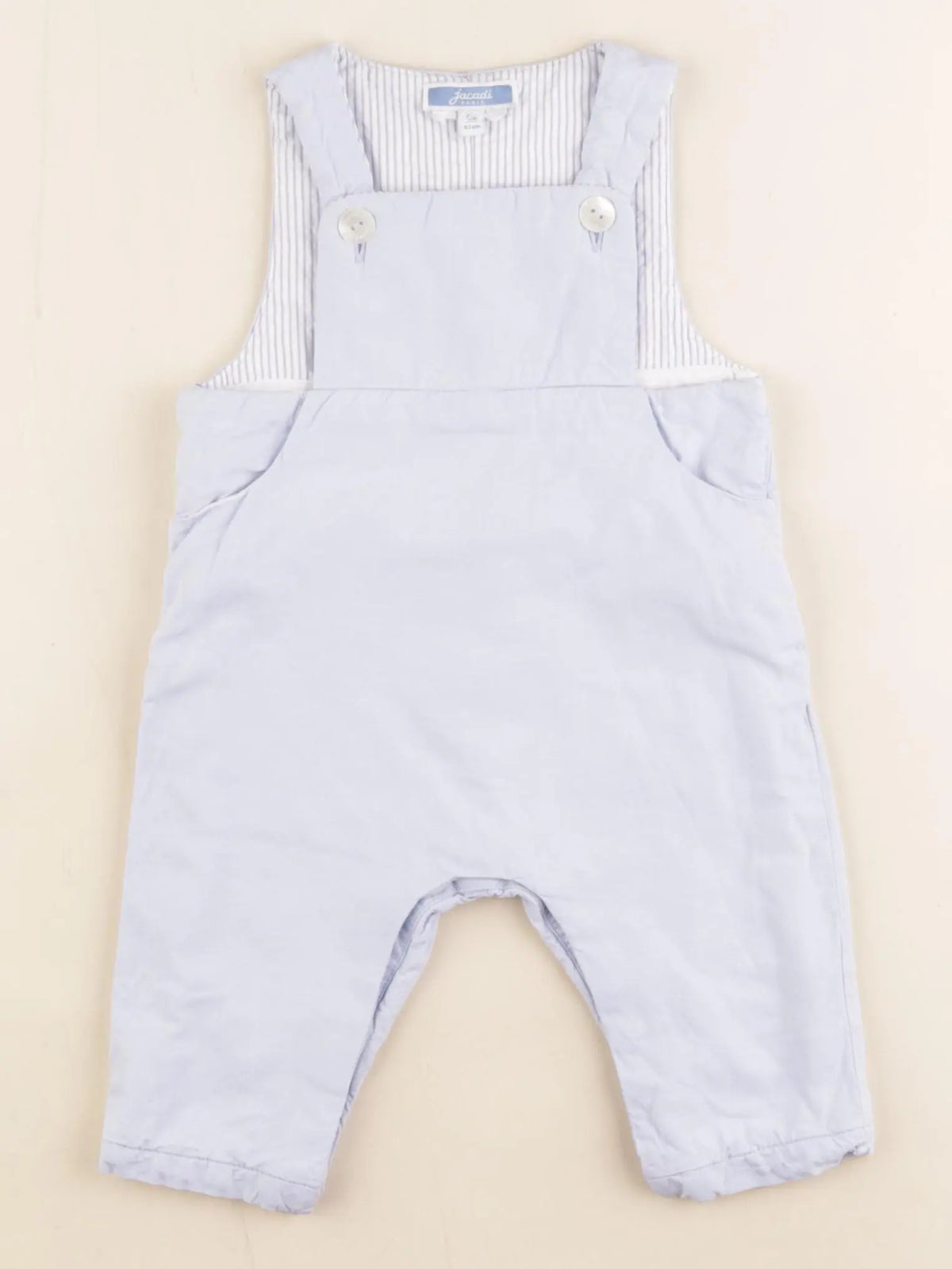 Jacadi - salopette doublé bleu - 6 mois
