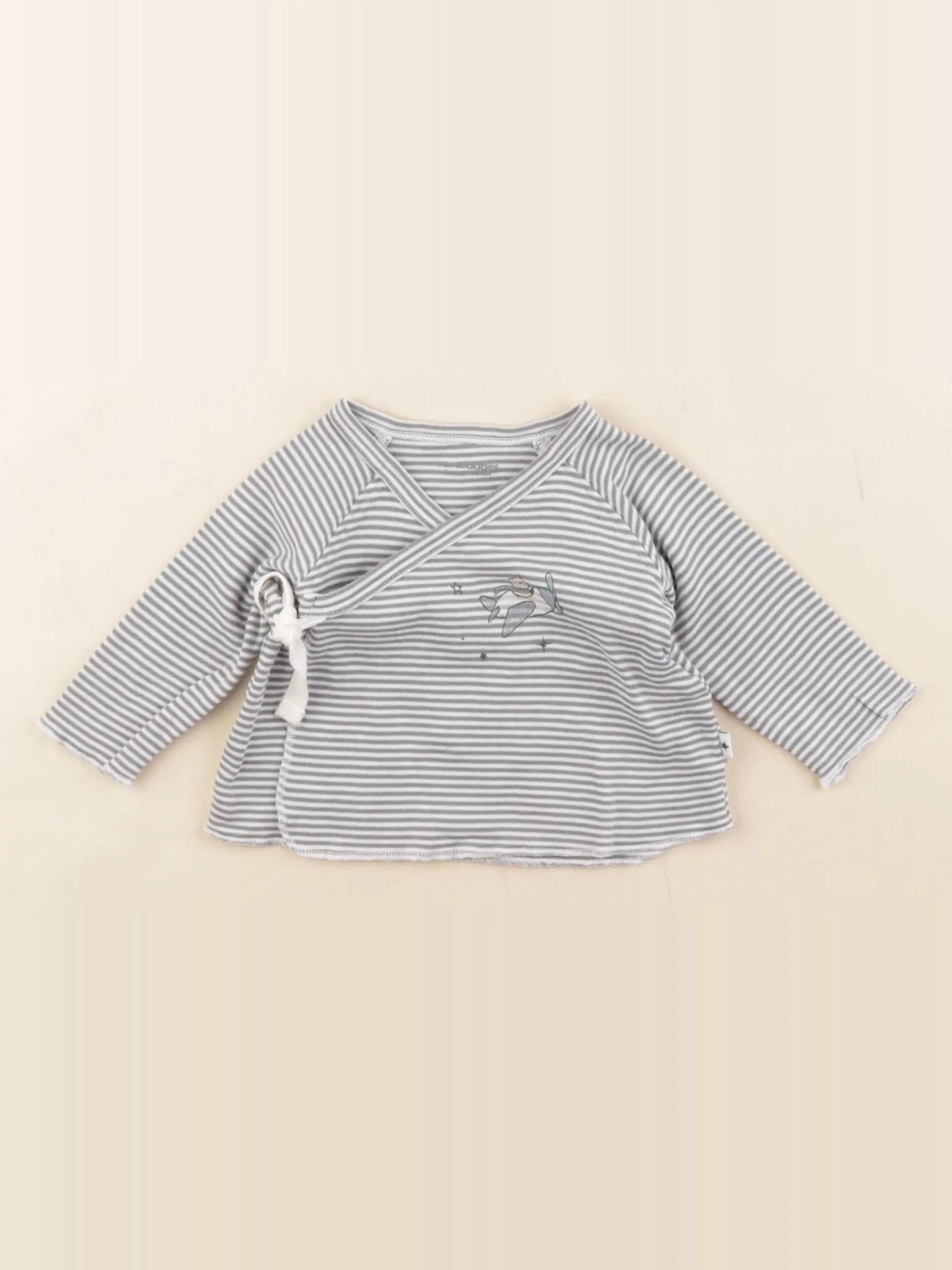 Vertbaudet - tee-shirt bleu - 3 mois