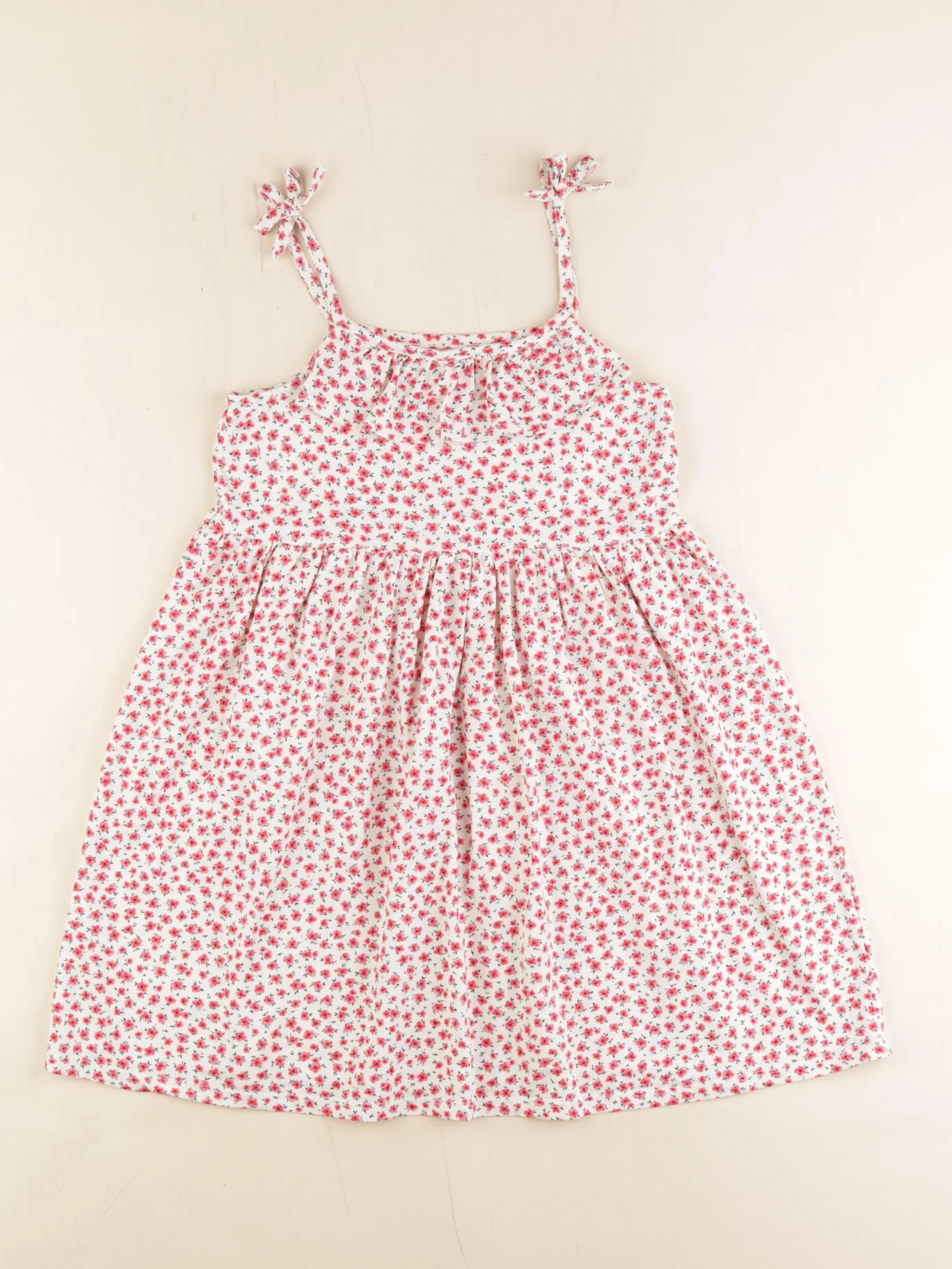 Vertbaudet - robe blanc, rouge - 10 ans