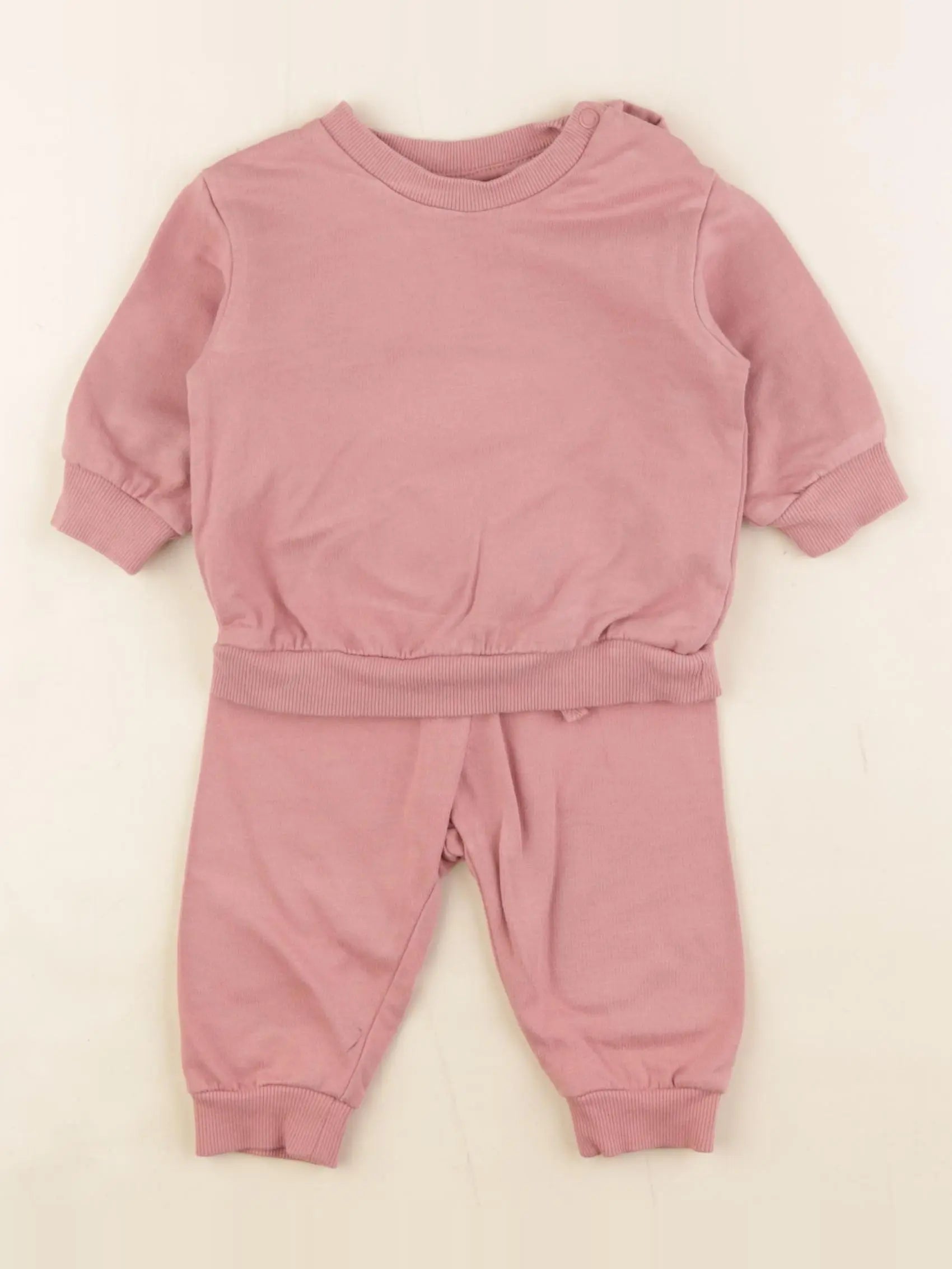 H&M - ensemble rose - 2/4 mois