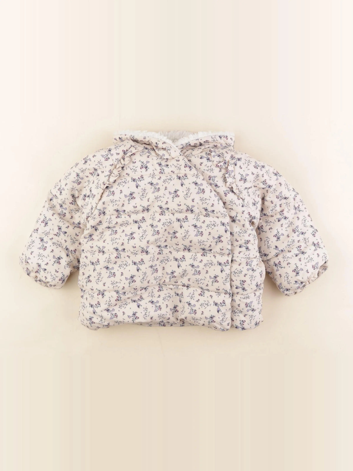 Vertbaudet - doudoune beige - 18 mois