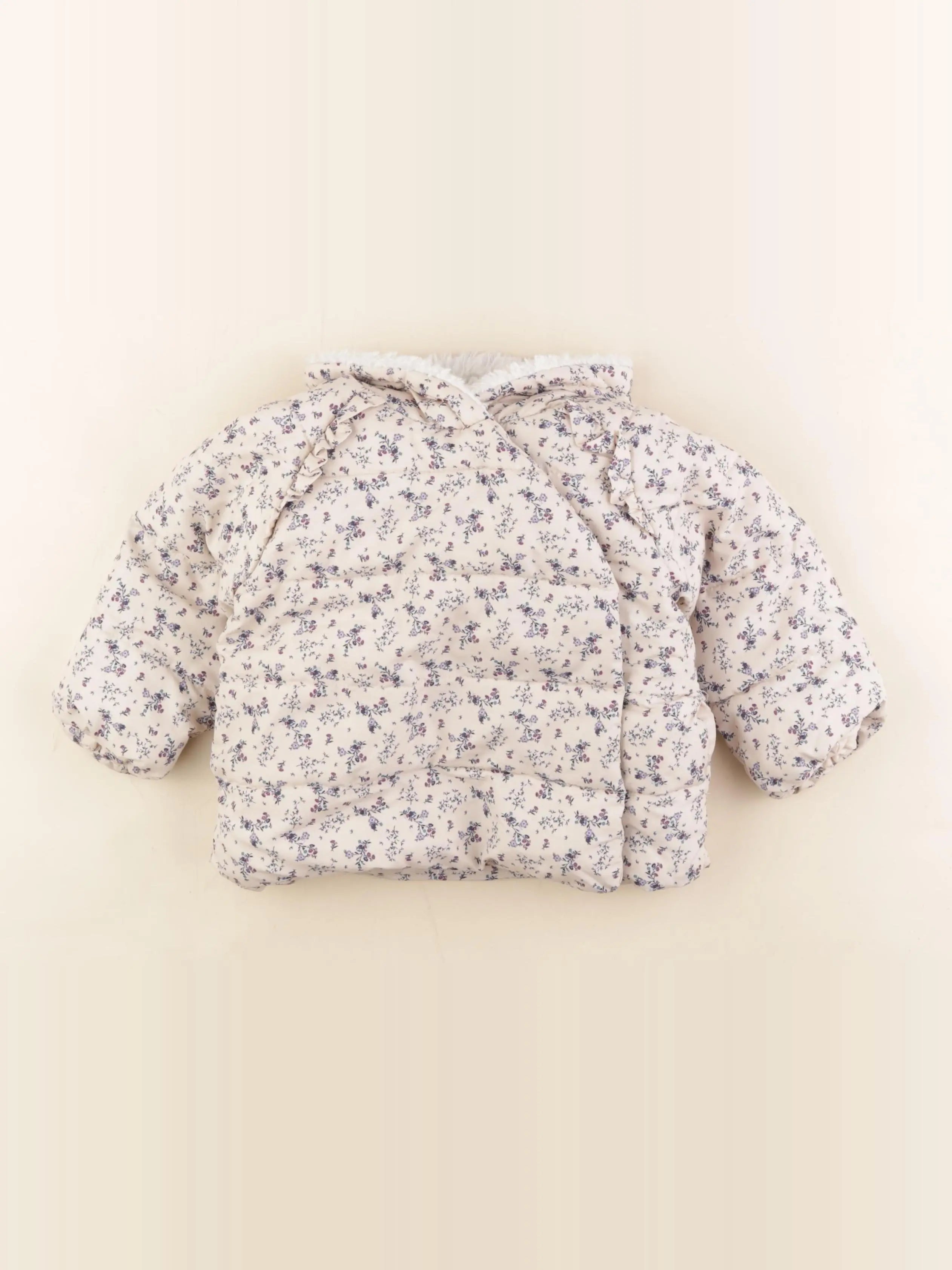 Vertbaudet - doudoune beige - 18 mois