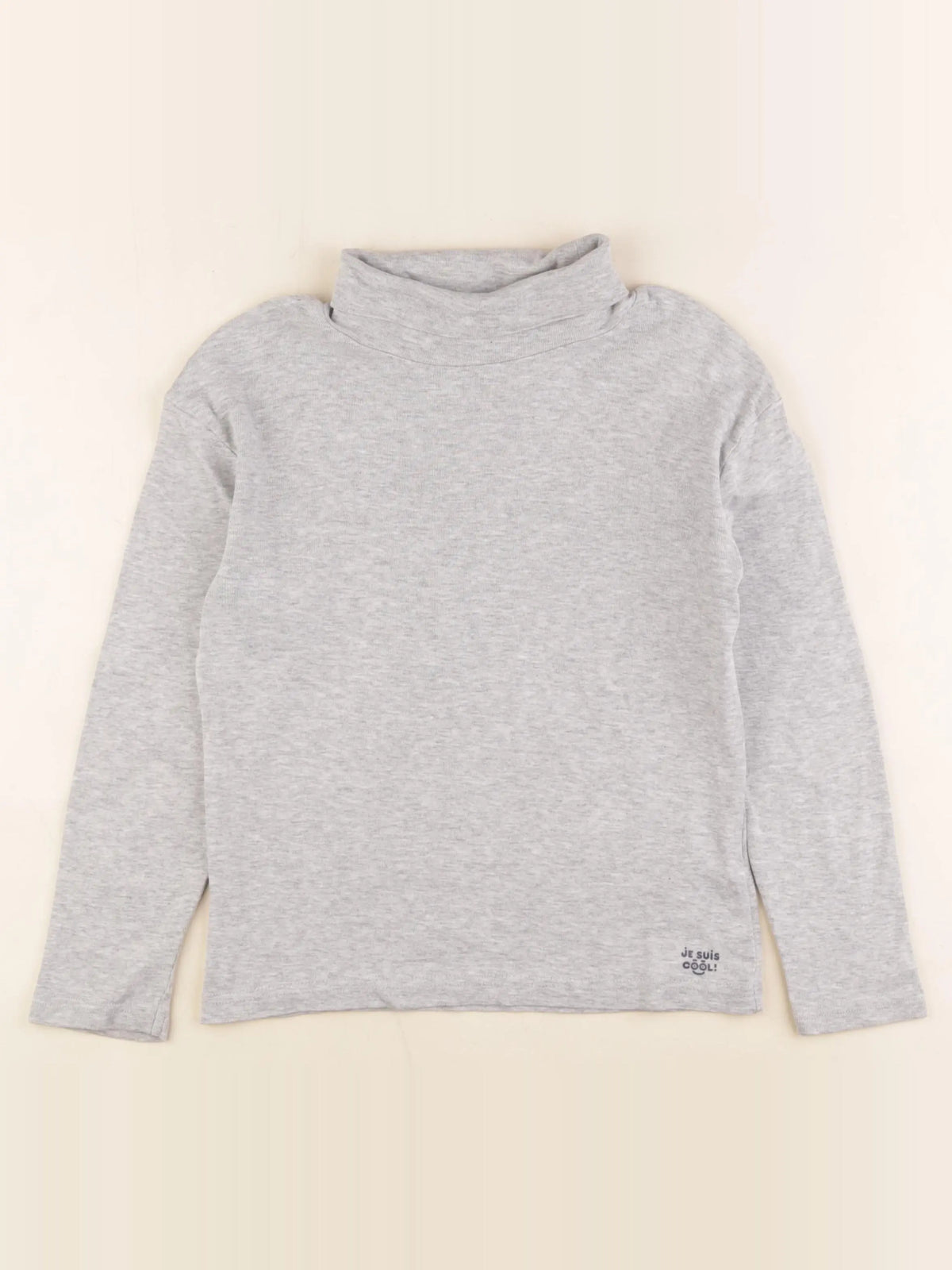 Vertbaudet - sous-pull gris - 8 ans