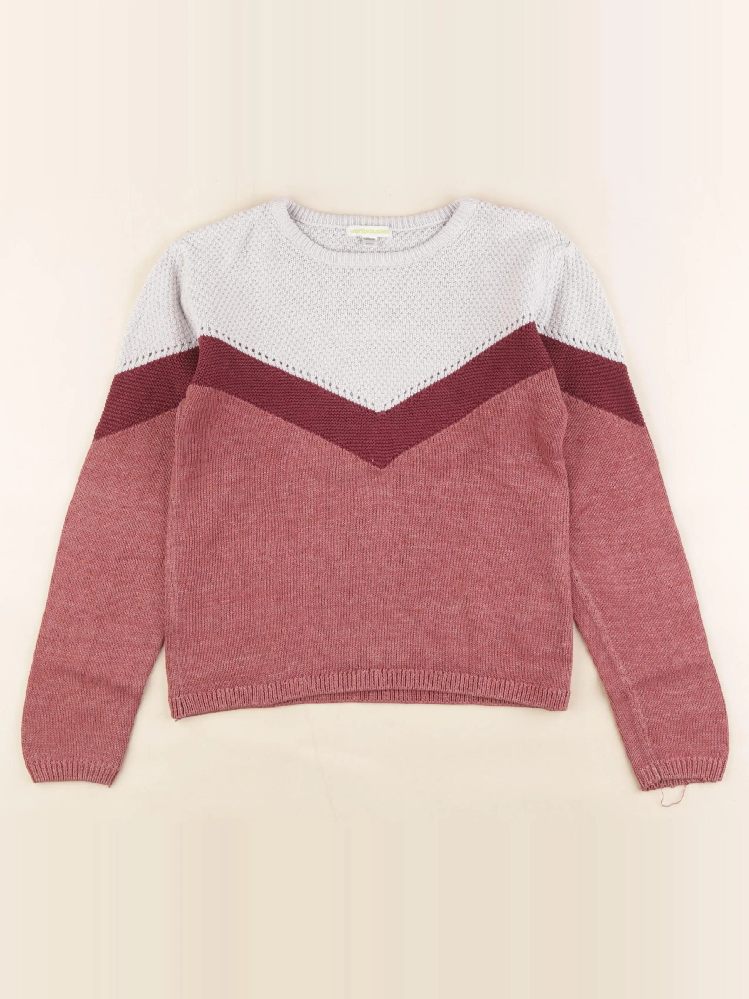 Vertbaudet - pull rose - 8 ans