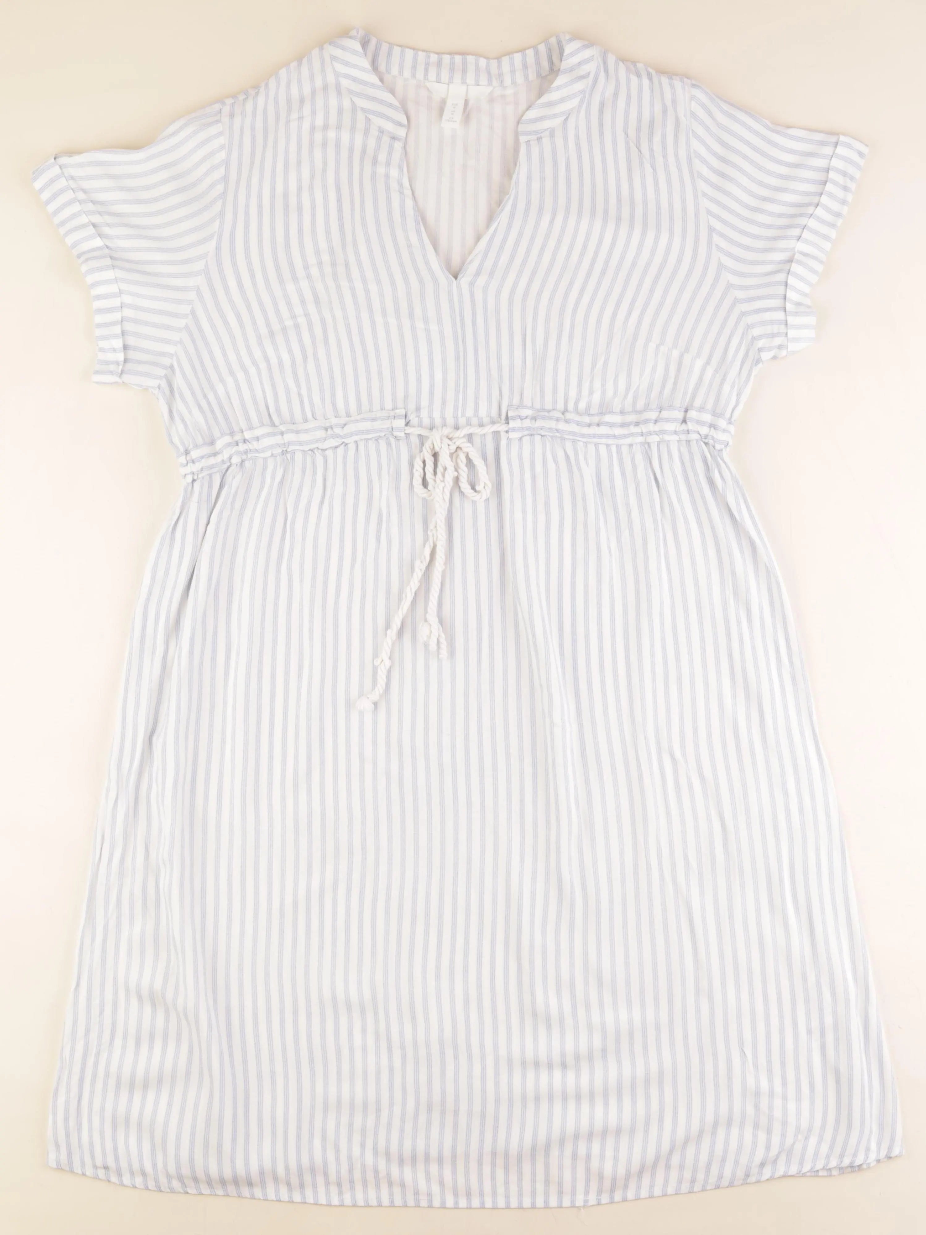 H&M - robe grossesse blanc - m