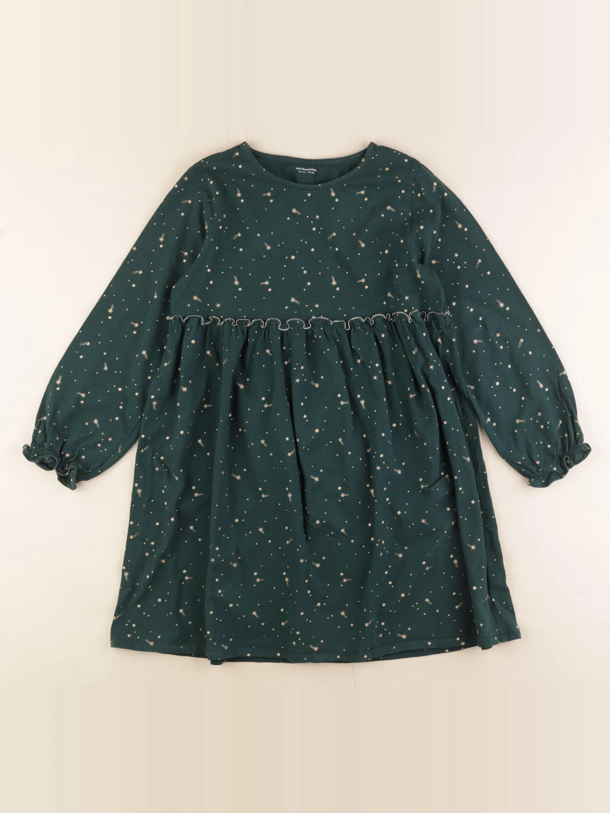 Vertbaudet - robe vert - 10 ans