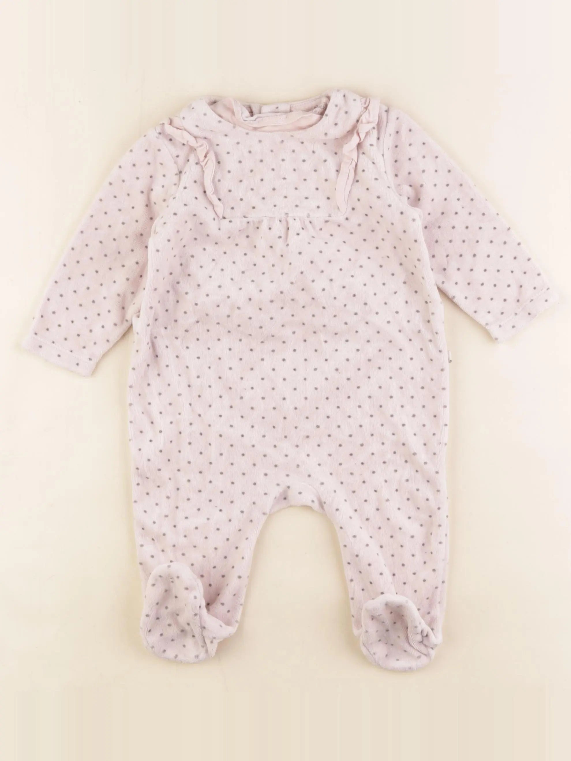 Cadet Rousselle - pyjama velours rose - 6 mois